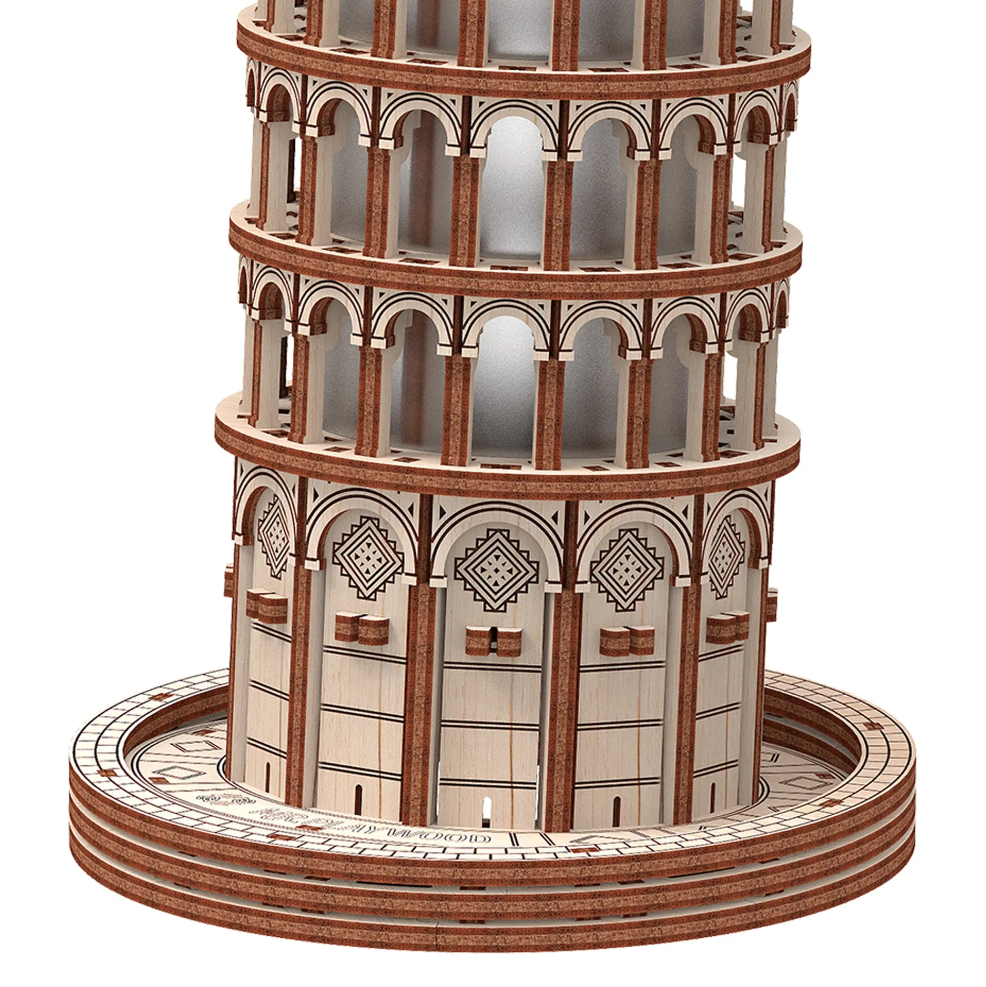 Educators Resource Mr.PLAYWOOD Leaning Tower of Pisa 3D Wooden STEM Puzzle Model* Puzzles