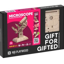 Educators Resource Mr.PLAYWOOD Microscope Mechanical Wooden 3D STEM Model* Engineering Toys