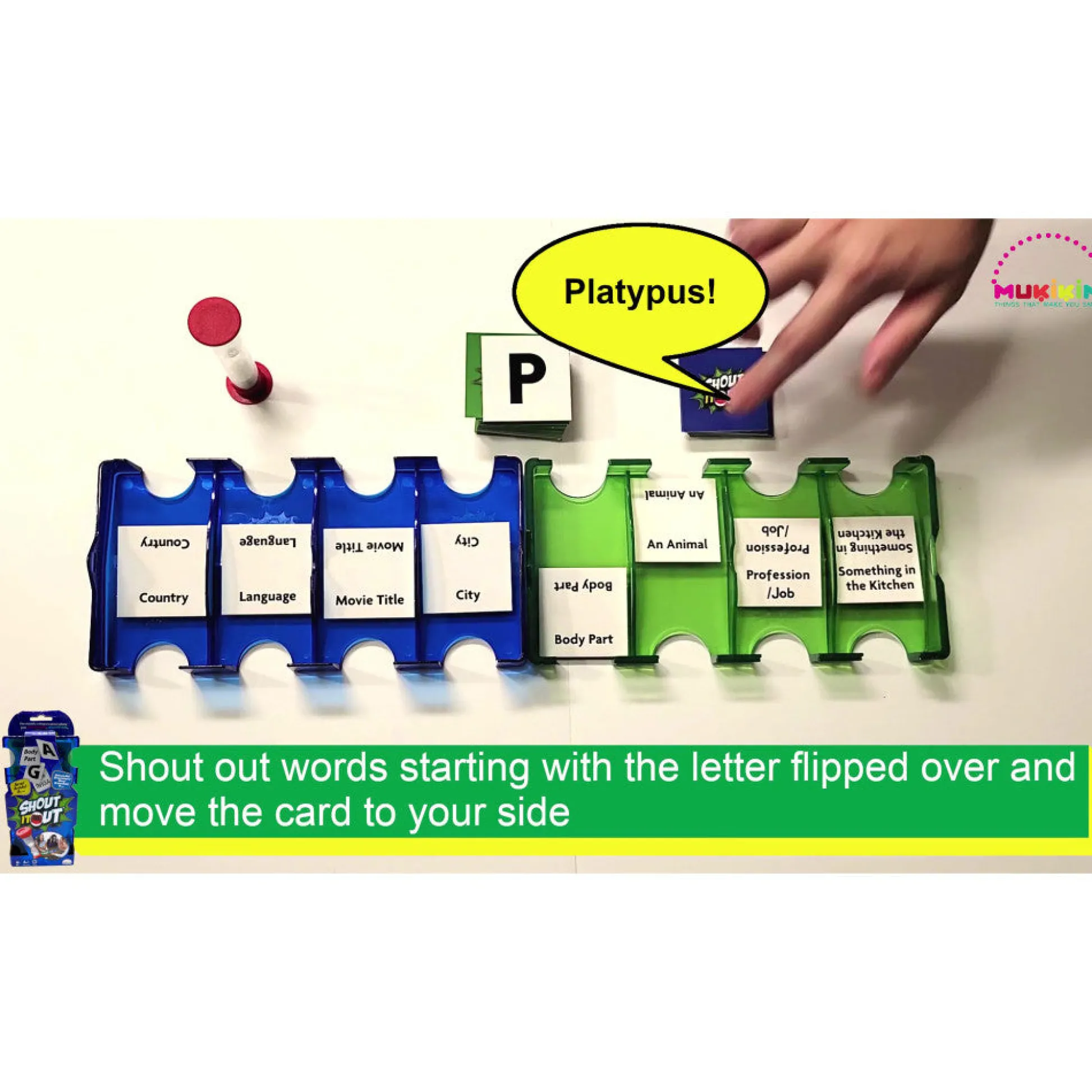 Flat River Group MukikiM Shout It Out Word Challenge Game, Ages 8+, for 2 Players/Teams* Family & Entertainments Games