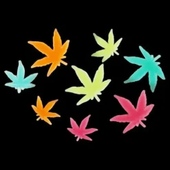 Calendar Holdings, LLC Multicolor Glow Pot Leafs Decorative Stickers* Crafts & Activities