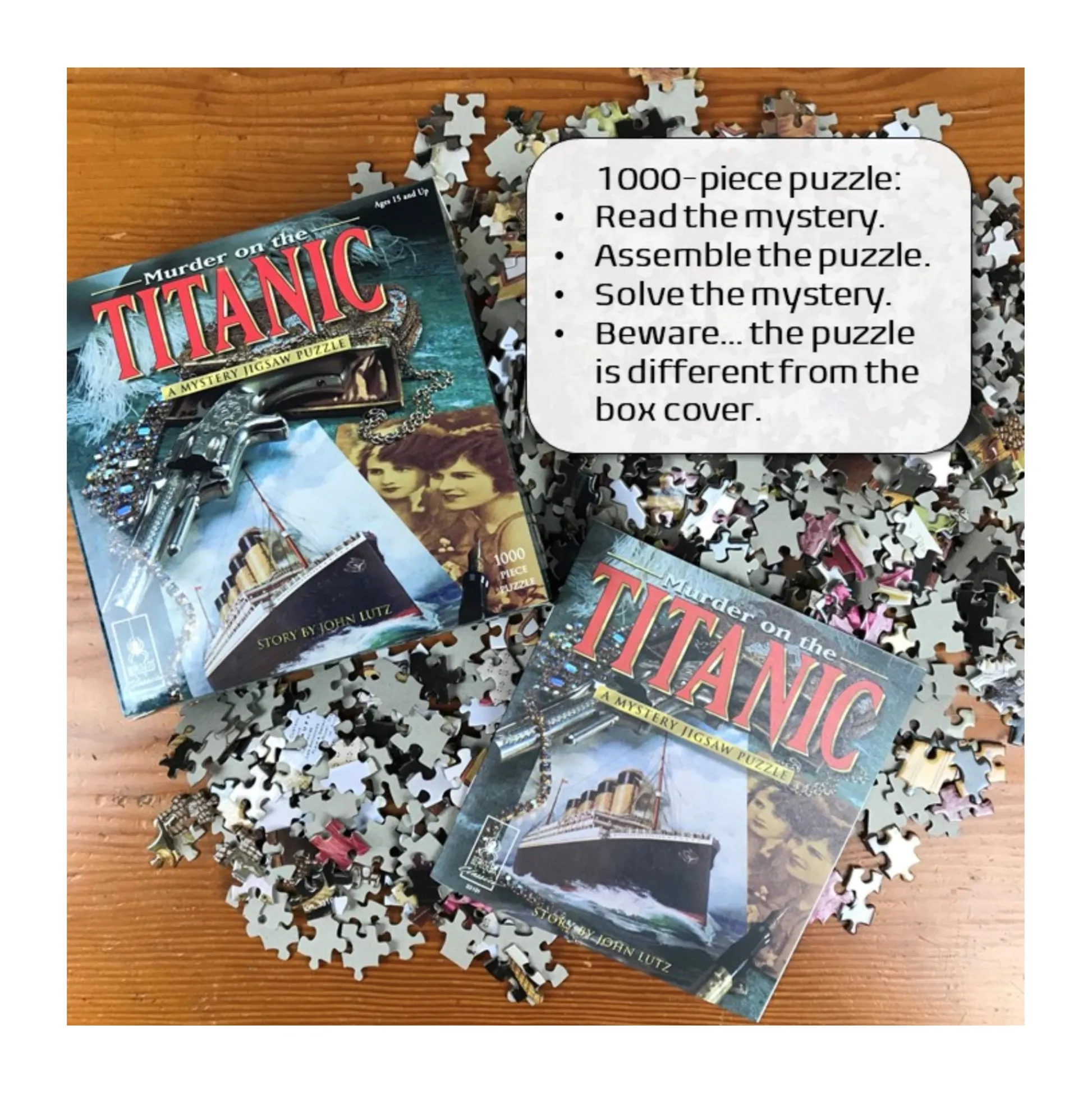 AreYouGame Murder on the Titanic Mystery Jigsaw Puzzle - 1000 pc* Puzzles