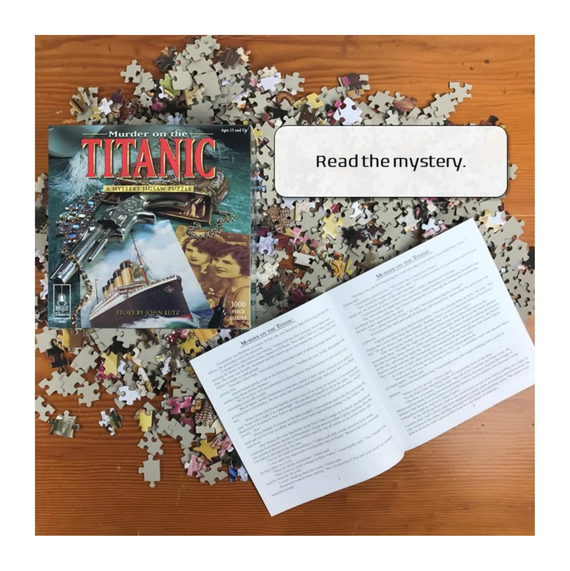 AreYouGame Murder on the Titanic Mystery Jigsaw Puzzle - 1000 pc* Puzzles