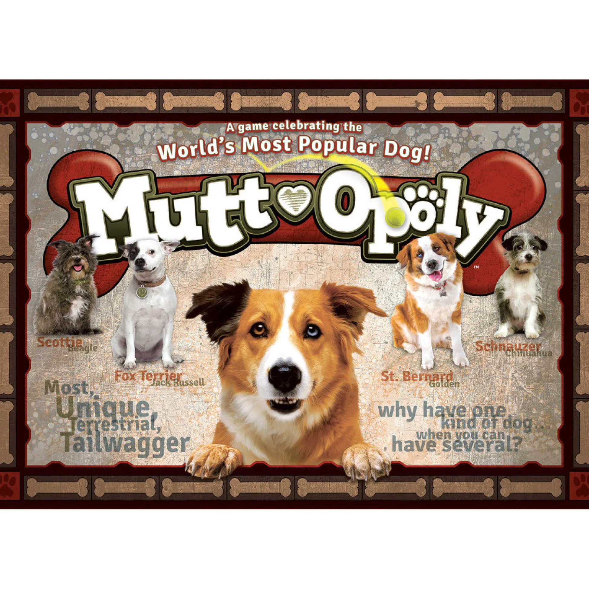 Flat River Group Mutt-Opoly Dog Themed Monopoly Style Board Game for Ages 8+* Board Games|Role-Playing Games