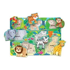 AreYouGame My First Lift & Learn Jungle Adventure Puzzle - 7 pc* Puzzles