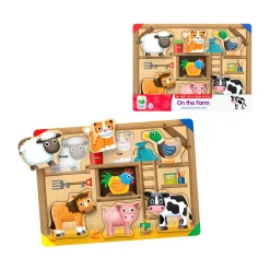 AreYouGame My First Lift & Learn Puzzle - On the Farm - 7 pc* Puzzles