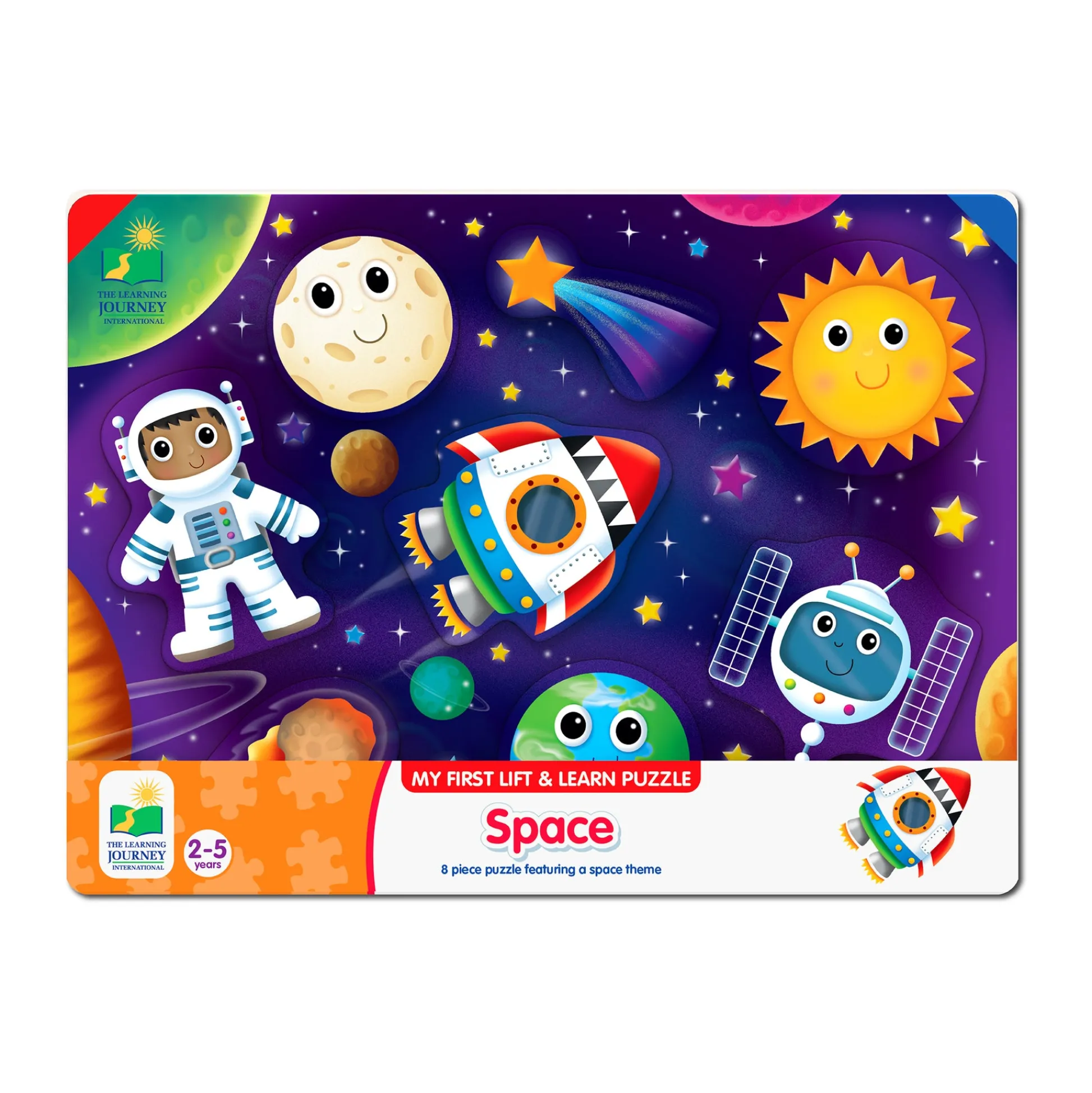 AreYouGame My First Lift & Learn Space Exploration Puzzle - 8 pc* Puzzles
