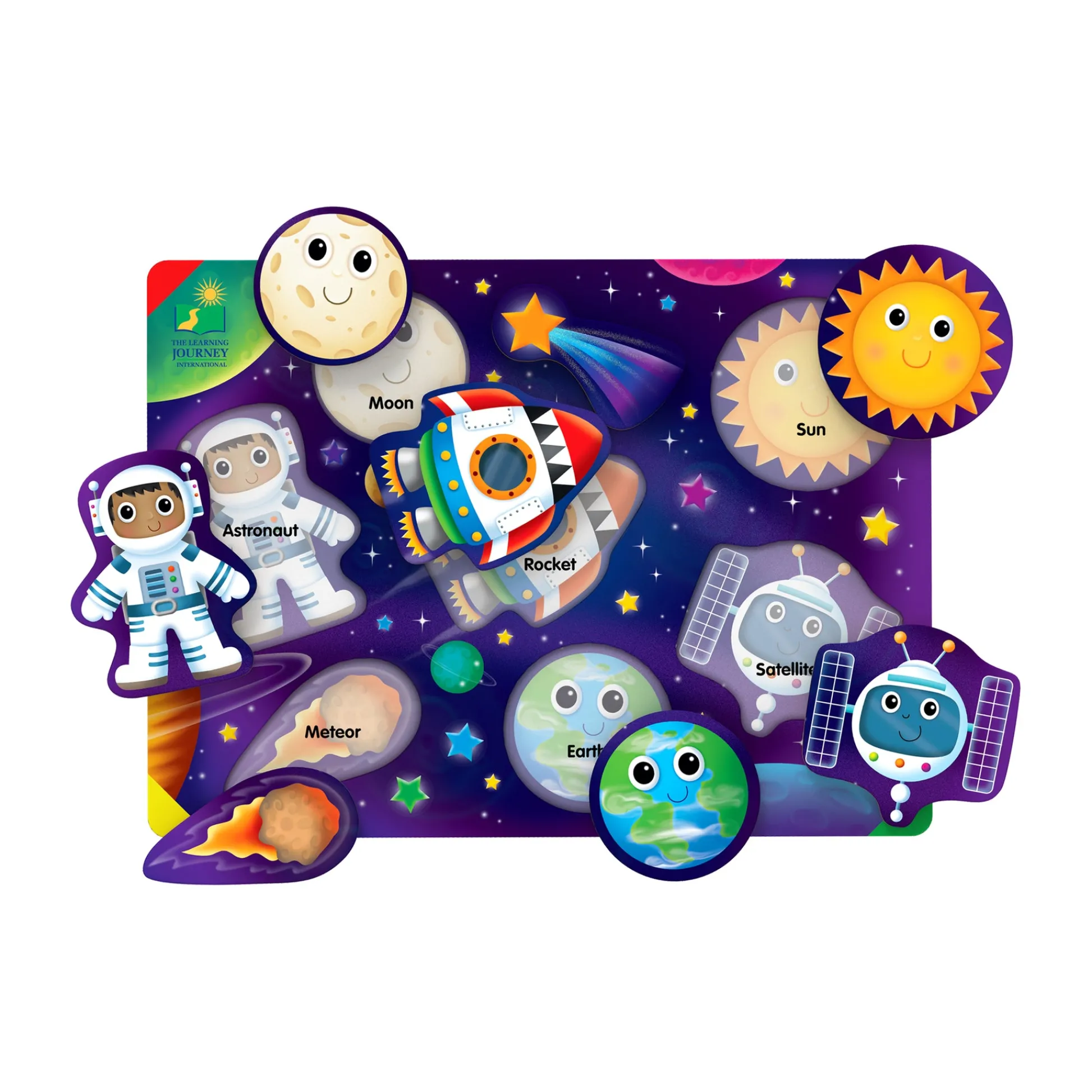 AreYouGame My First Lift & Learn Space Exploration Puzzle - 8 pc* Puzzles