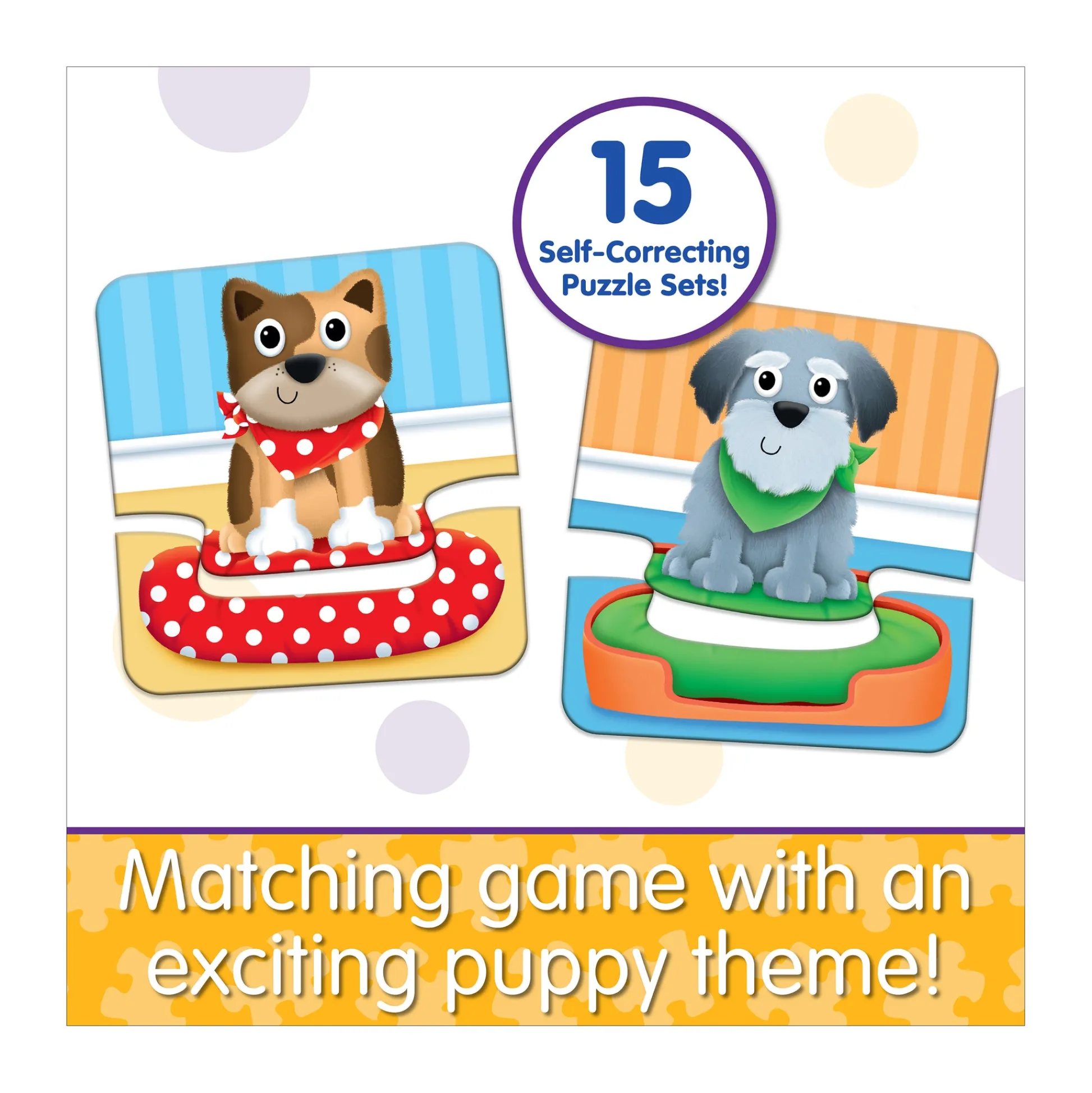 AreYouGame My First Match It! - Adorable Puppy Puzzle Game* Toddler & Preschool Games & Puzzles|Puzzles