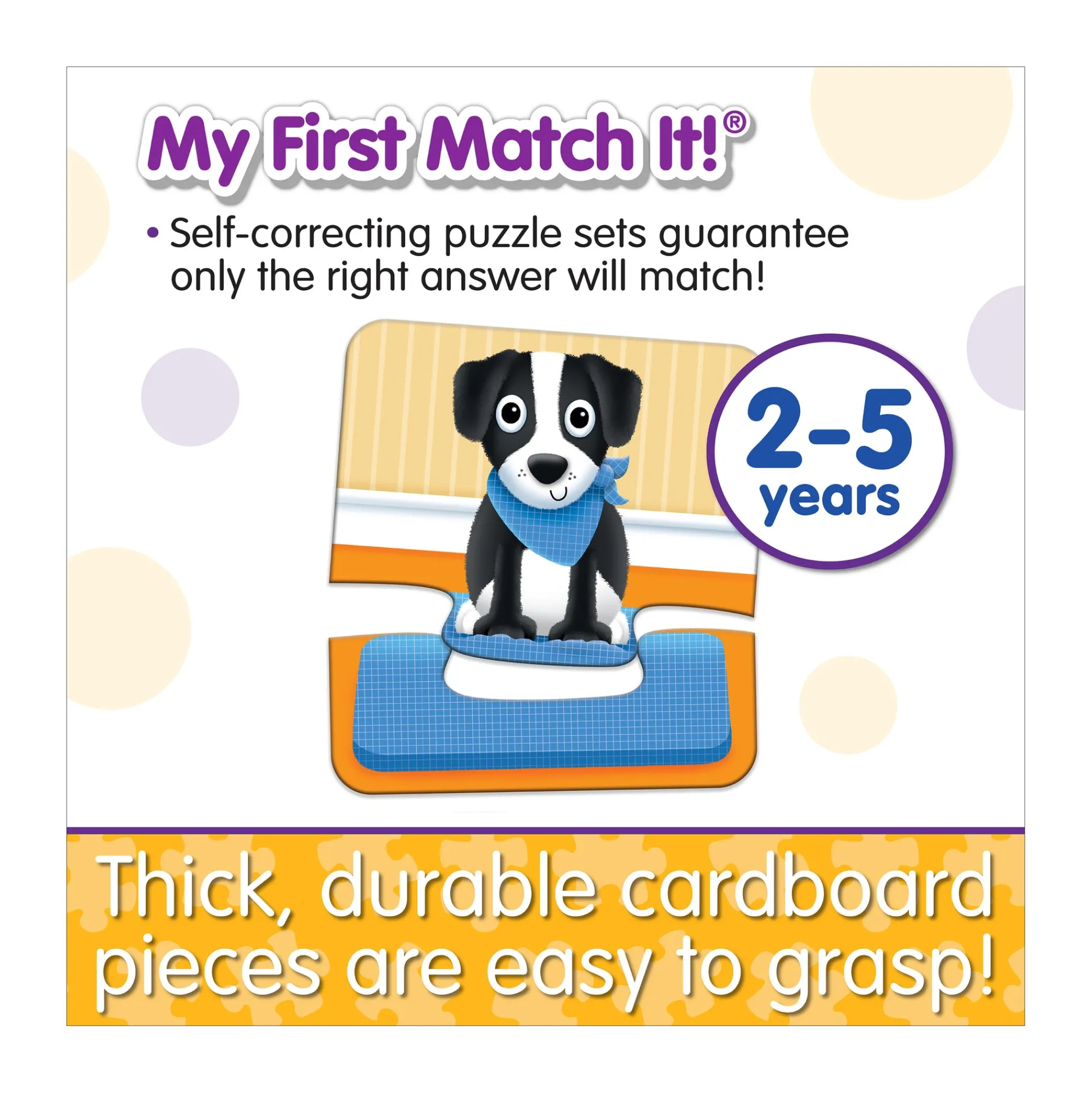 AreYouGame My First Match It! - Adorable Puppy Puzzle Game* Toddler & Preschool Games & Puzzles|Puzzles