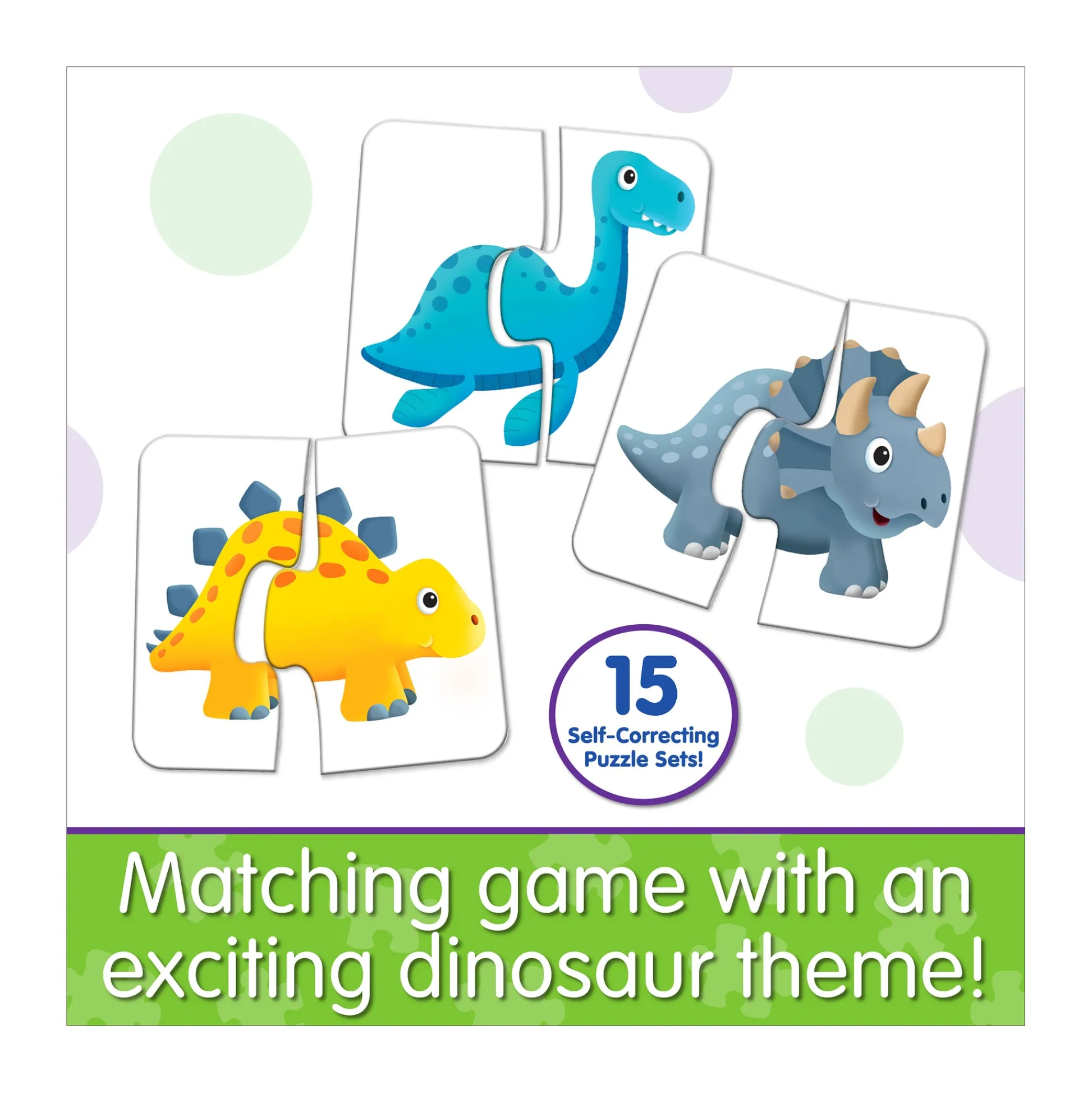 AreYouGame My First Match It! - Dinosaur Friends - Educational Puzzle Game* Toddler & Preschool Games & Puzzles|Puzzles