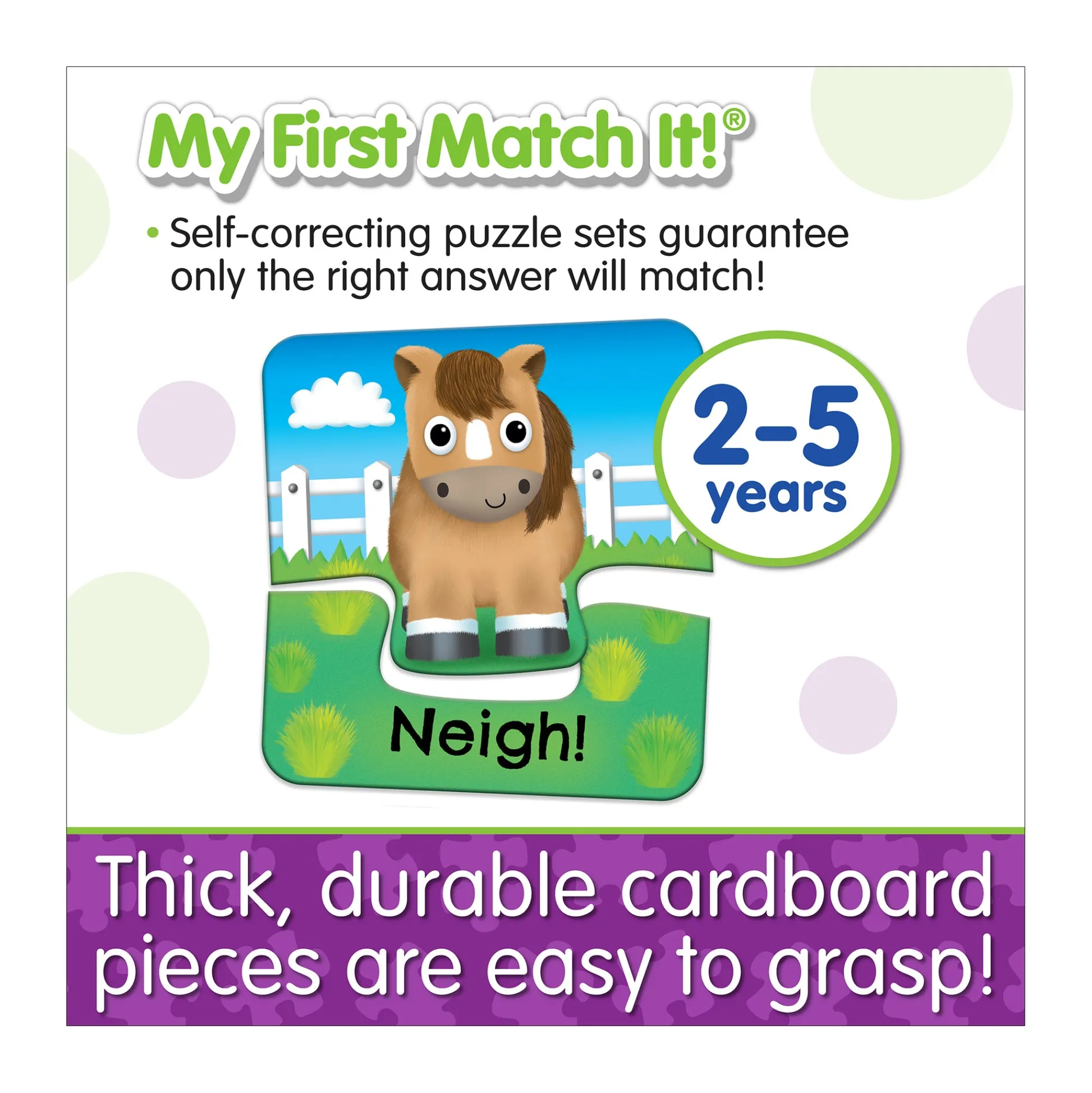 AreYouGame My First Match It! - Discover Animal Sounds Puzzle Game* Toddler & Preschool Games & Puzzles|Puzzles