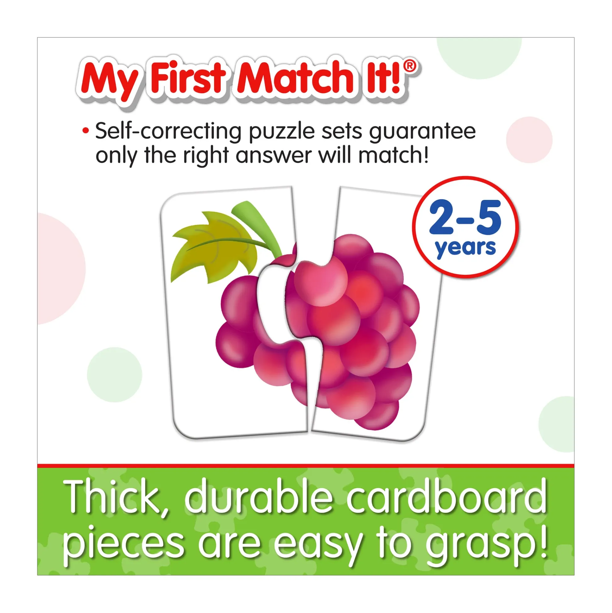 AreYouGame My First Match It! - Things I Eat - Educational Food Puzzle for Toddly* Toddler & Preschool Games & Puzzles|Puzzles