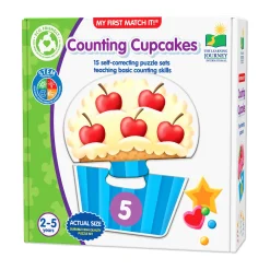 AreYouGame My First Match It! Counting Cupcakes - Early Math Learning Puzzle* Puzzles|Preschool Education Toys & Activities