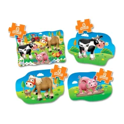 AreYouGame My First Puzzles - Farmyard Friends 4-Pack Puzzle Set* Puzzles