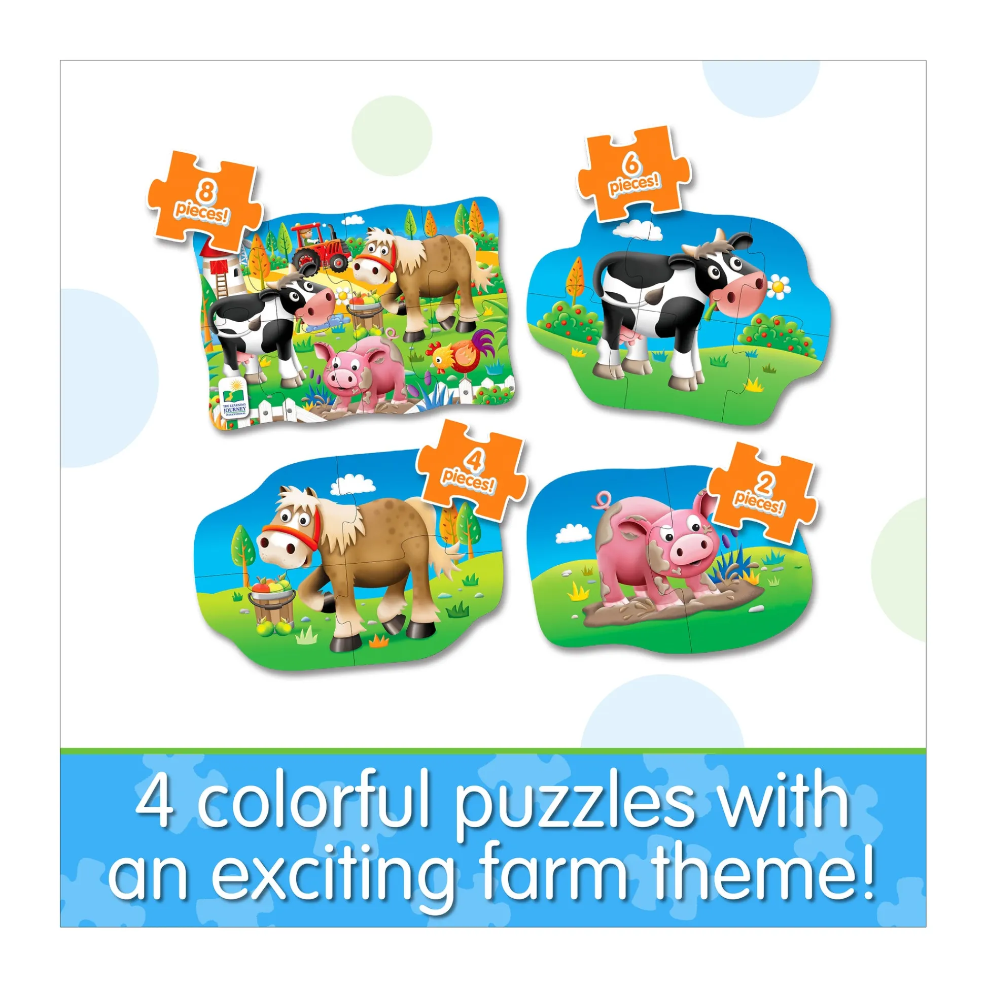AreYouGame My First Puzzles - Farmyard Friends 4-Pack Puzzle Set* Puzzles