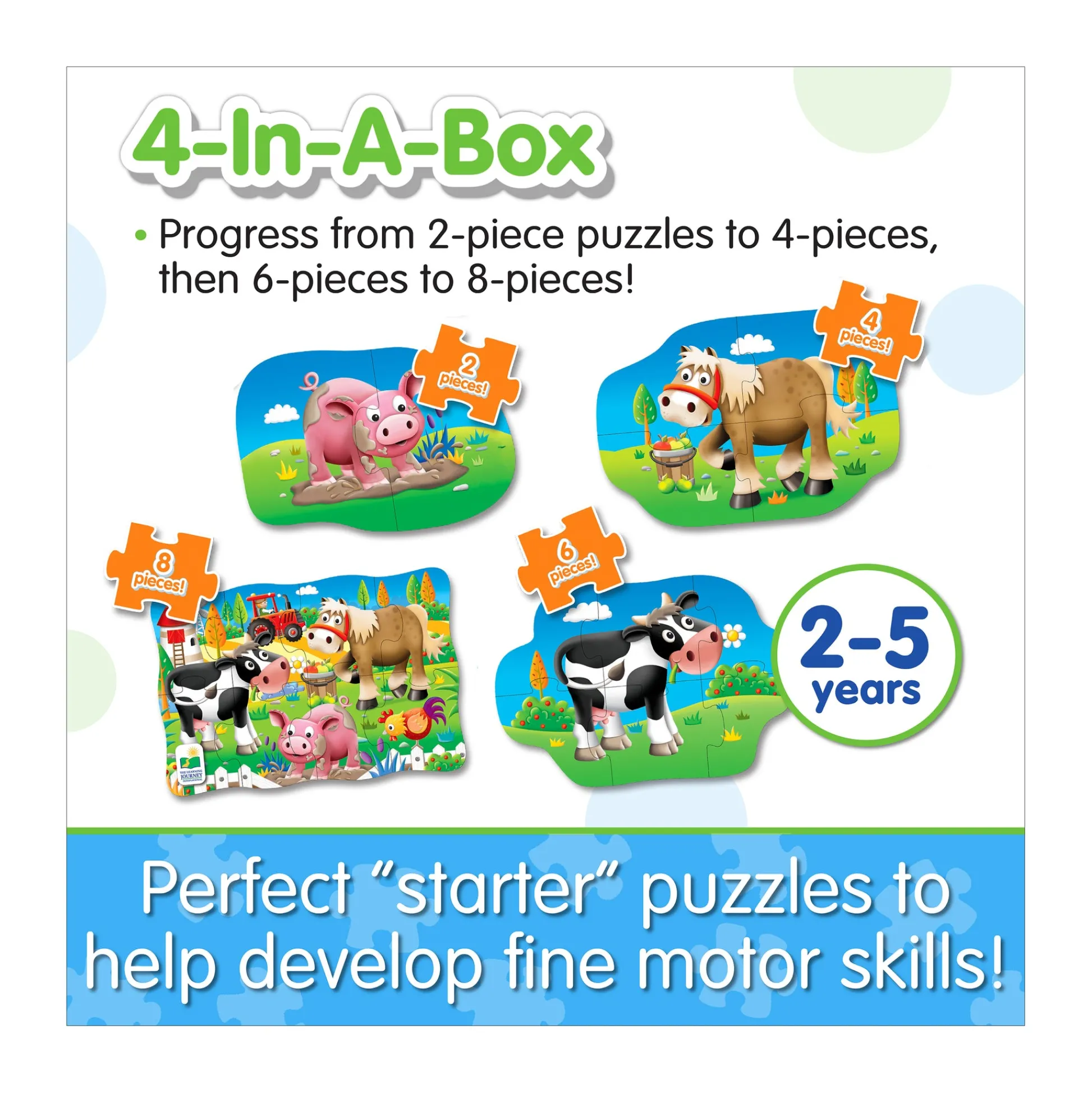 AreYouGame My First Puzzles - Farmyard Friends 4-Pack Puzzle Set* Puzzles
