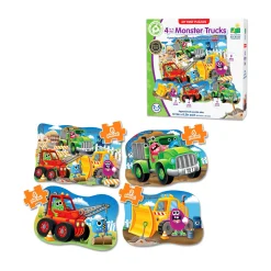 AreYouGame My First Puzzles - Monster Trucks 4-Pack Puzzle Set* Puzzles