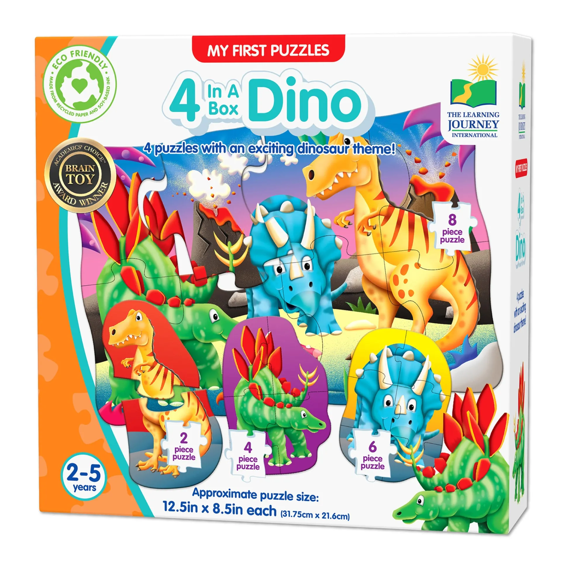 AreYouGame My First Puzzles Dino Adventure 4-in-1 Puzzle Set* Puzzles