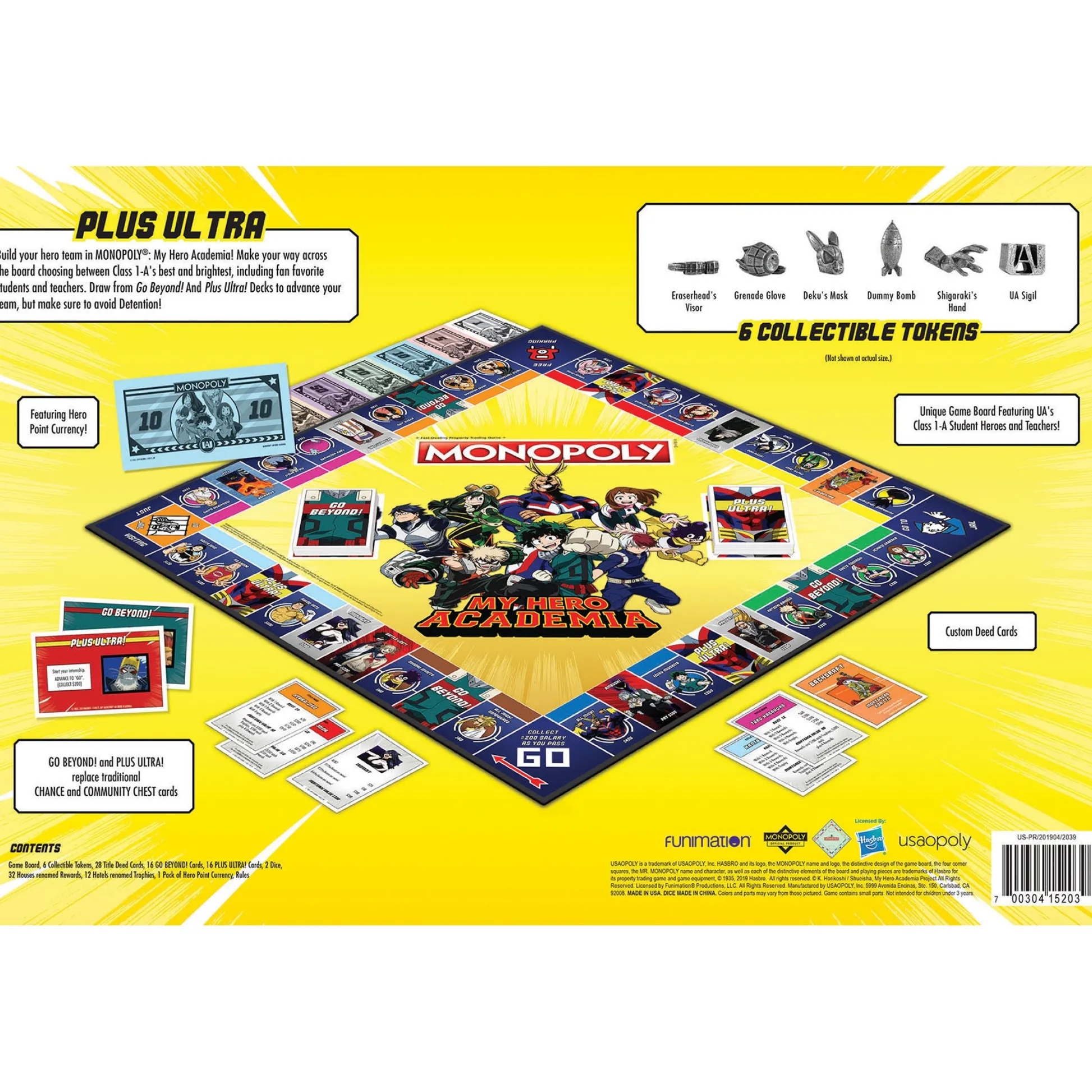 Educators Resource My Hero Academia Monopoly Board Game* Board Games|Role-Playing Games