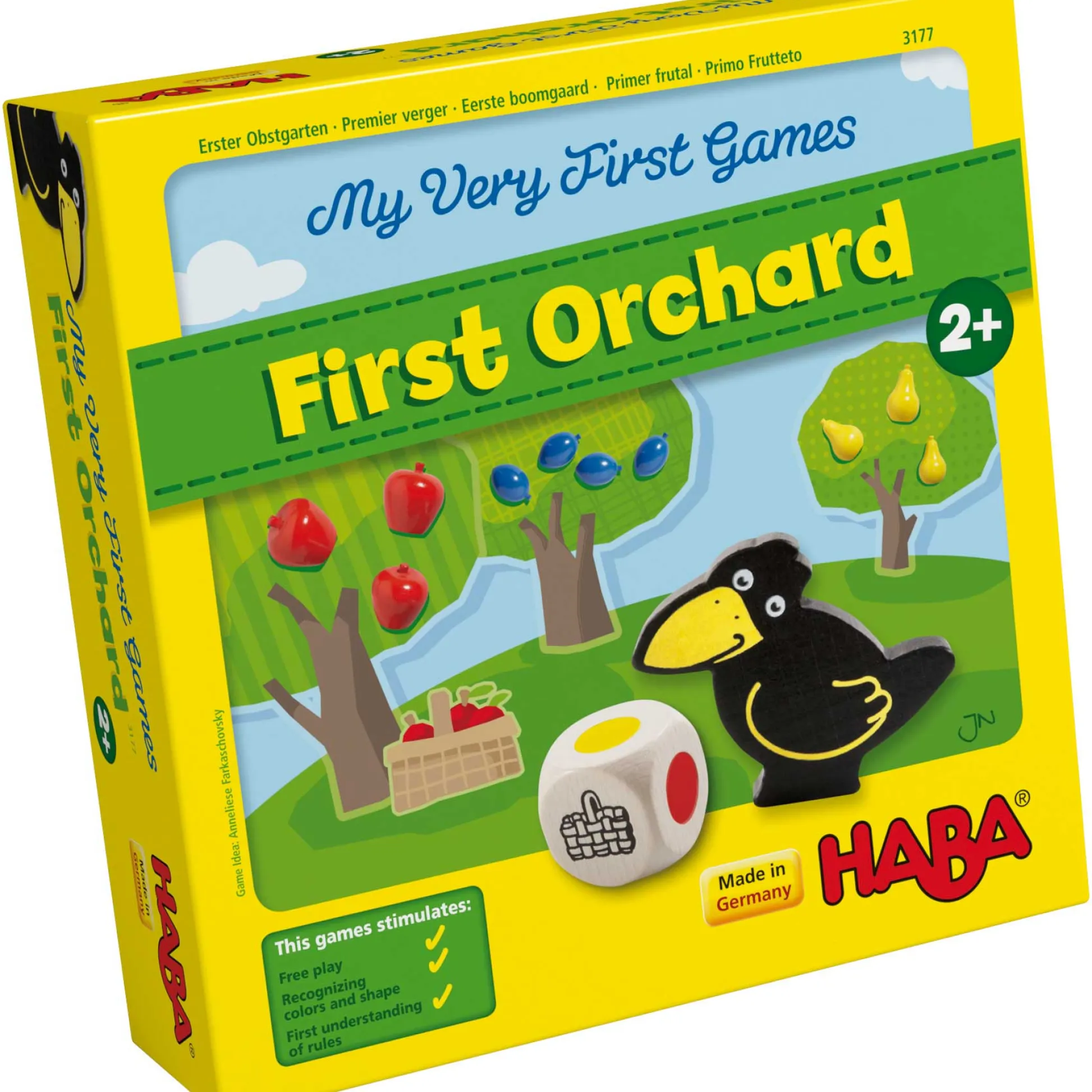 HABA USA My Very First Games - First Orchard - Cooperative Board Game for Toddlers* Social & Emotional Skills|Toddler & Preschool Games & Puzzles
