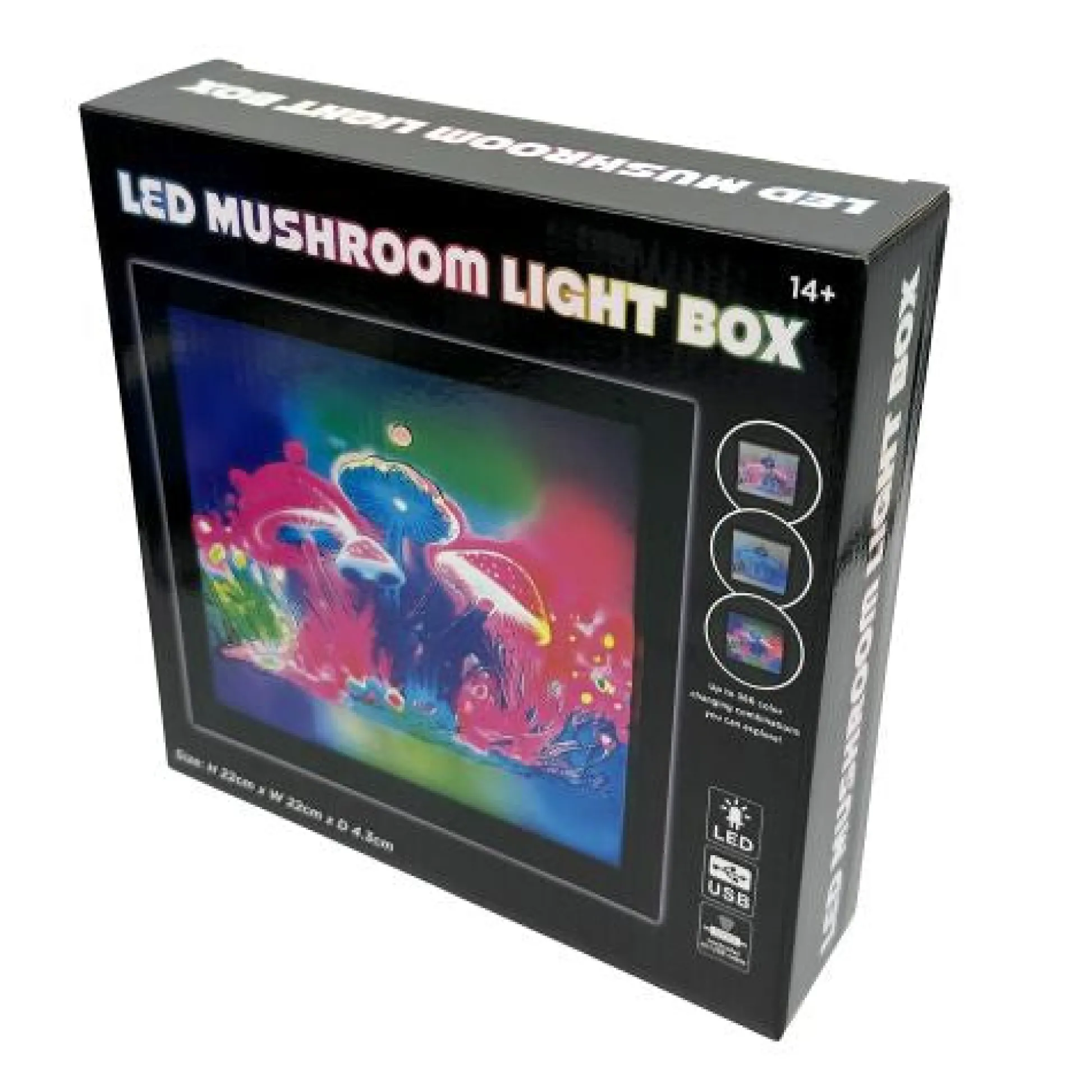 Calendar Holdings, LLC Mystical Mushroom Flowing Light Box - USB-Powered Neon Glow* Electronics