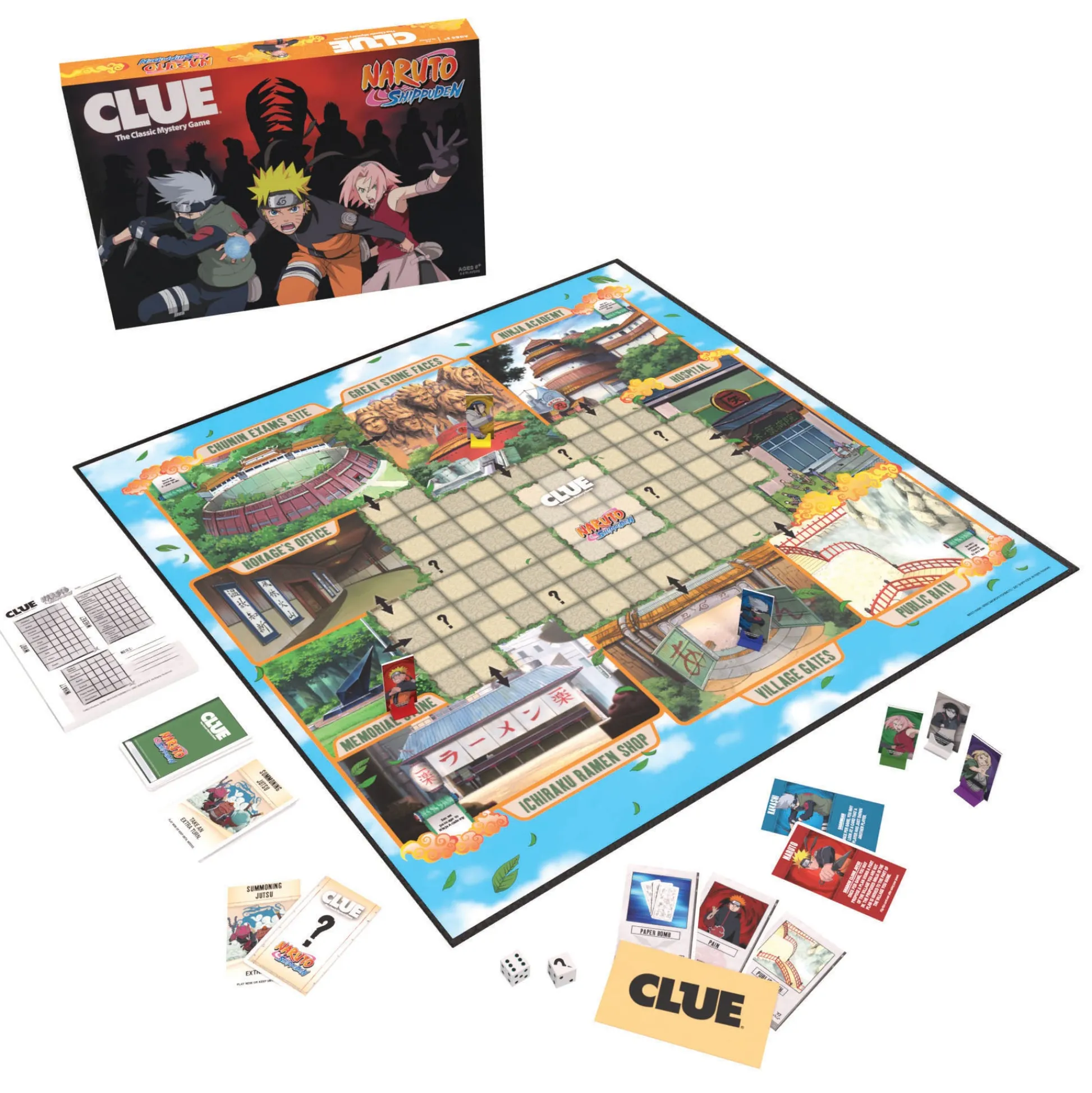 Educators Resource Naruto Shippuden CLUE Board Game* Board Games|Role-Playing Games