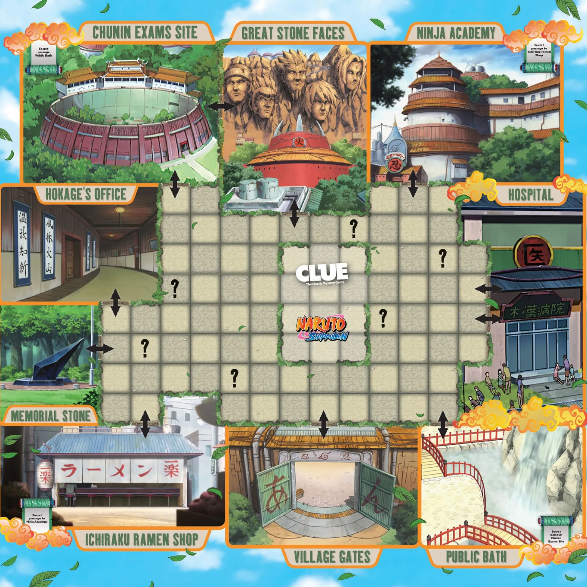 Educators Resource Naruto Shippuden CLUE Board Game* Board Games|Role-Playing Games