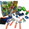 Flat River Group Nature Bound Camp Cookout Set with Light & Sound Burner for Kids, 15pc Set* Kitchens & Play Food|Dress Up