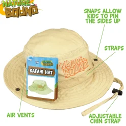 Flat River Group Nature Bound Explorer Safari Hat - Adventure Cap for Kids* Dress Up & Accessories|Dress Up