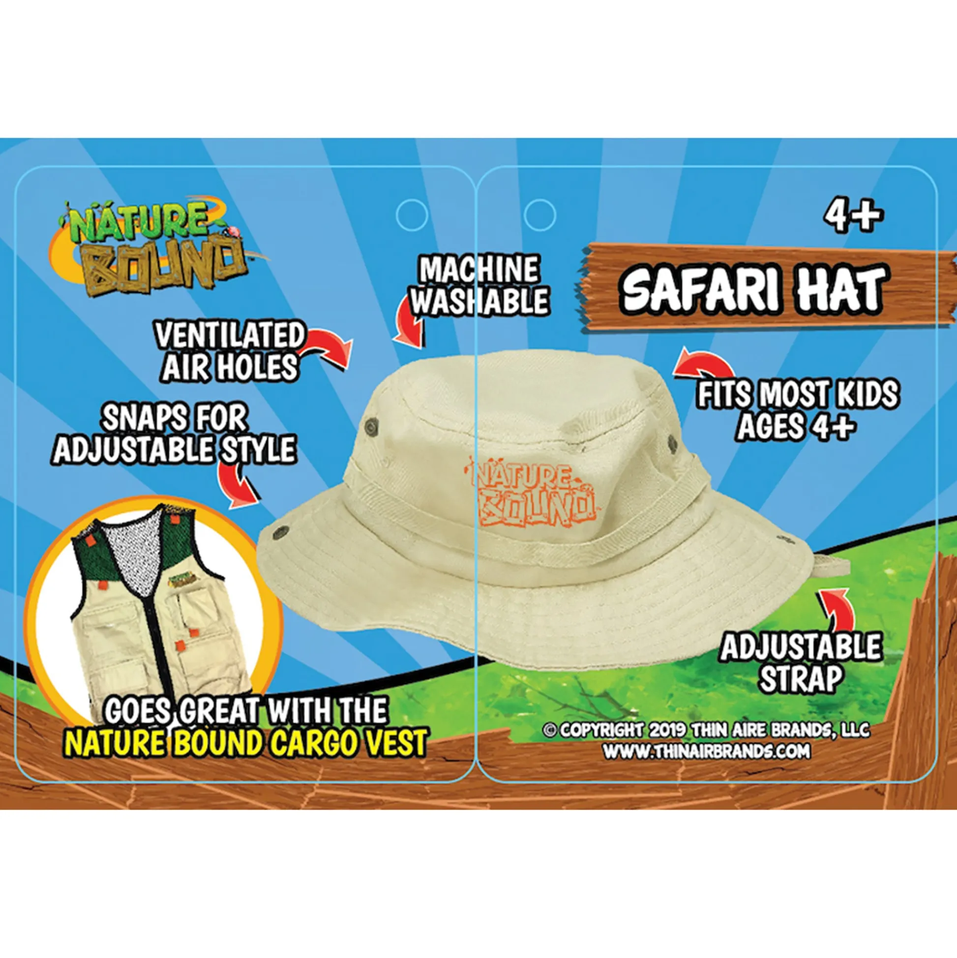 Flat River Group Nature Bound Explorer Safari Hat - Adventure Cap for Kids* Dress Up & Accessories|Dress Up