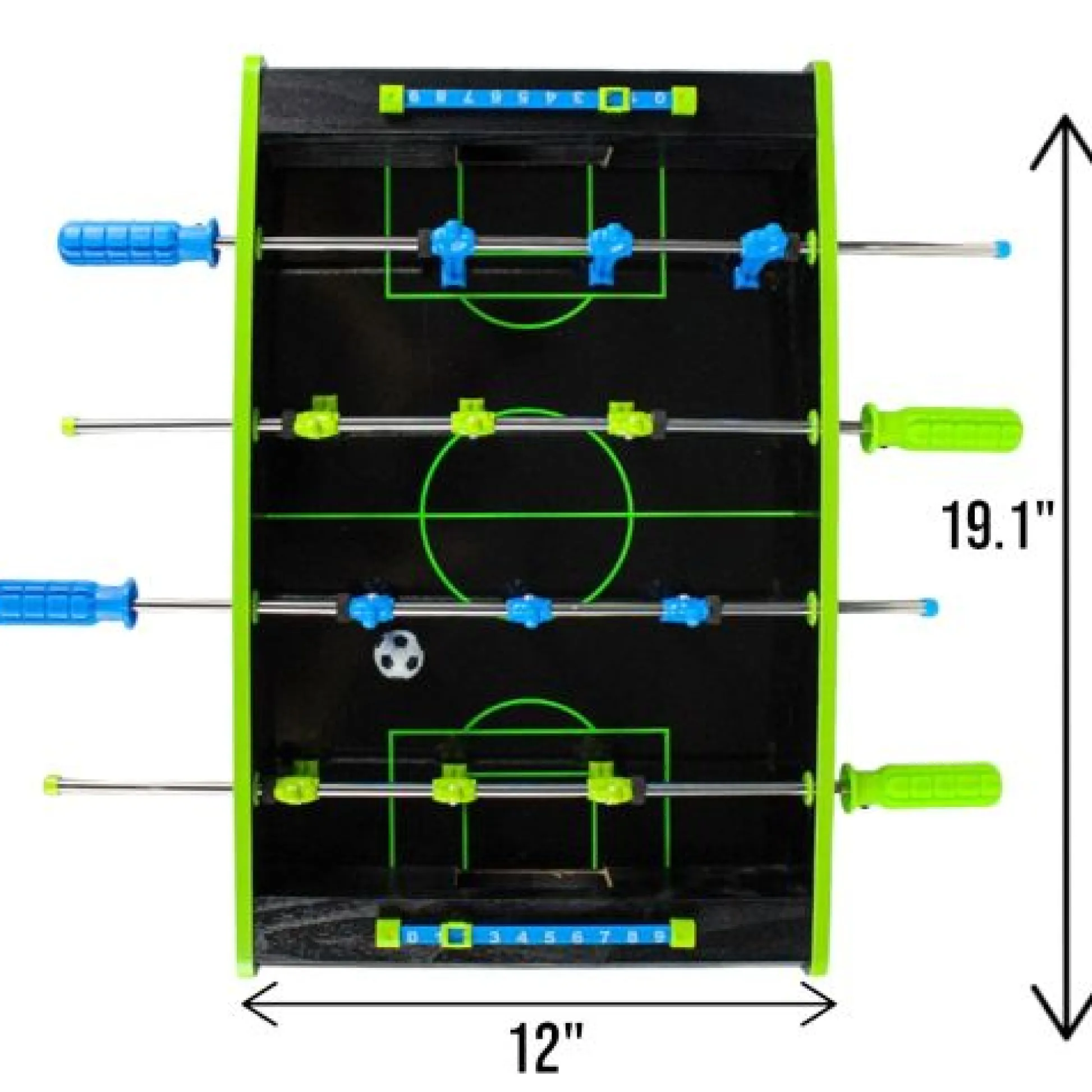 Calendar Holdings, LLC Neon Foosball Tabletop Game - Compact & Colorful Kickoff* Role-Playing Games|Board Games