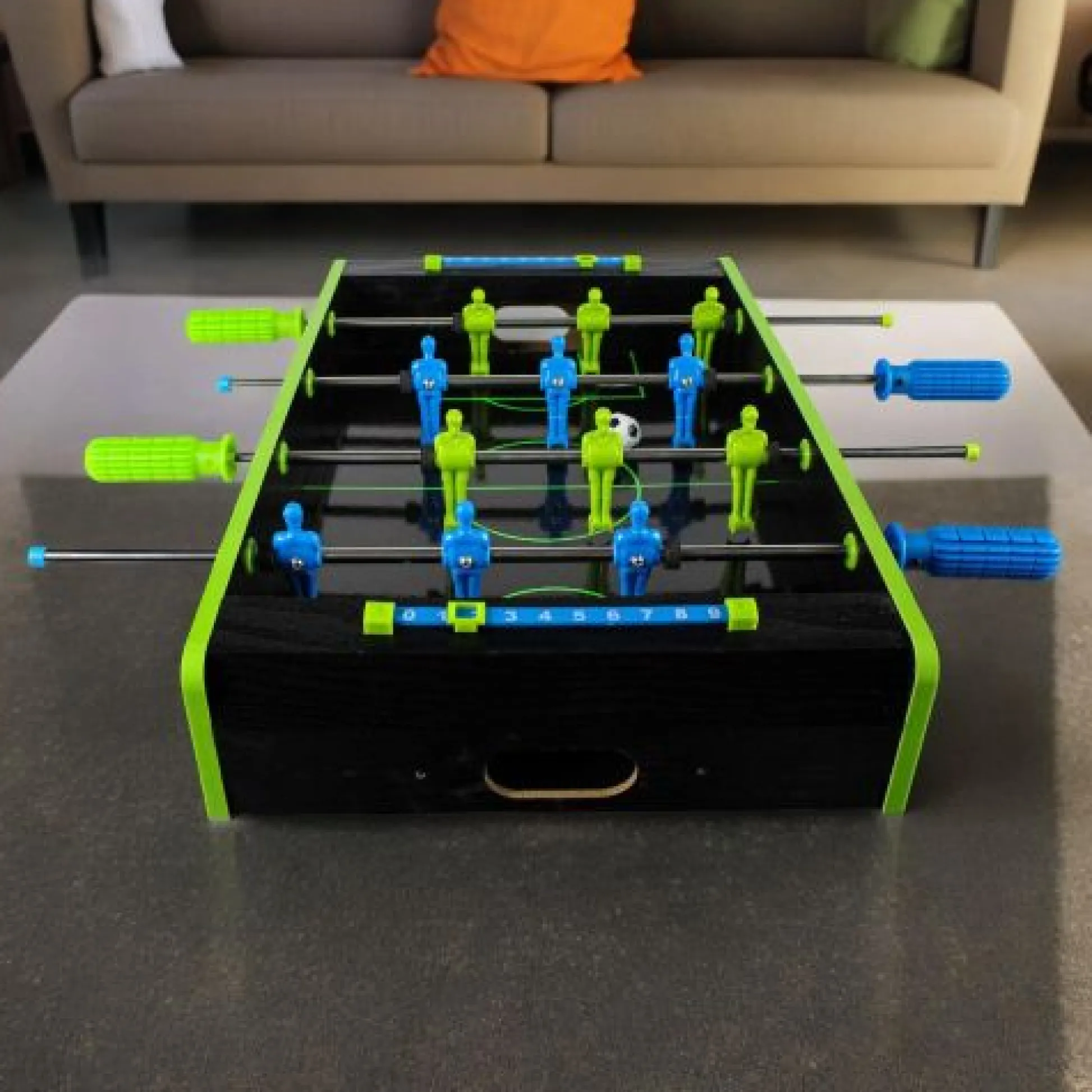 Calendar Holdings, LLC Neon Foosball Tabletop Game - Compact & Colorful Kickoff* Role-Playing Games|Board Games