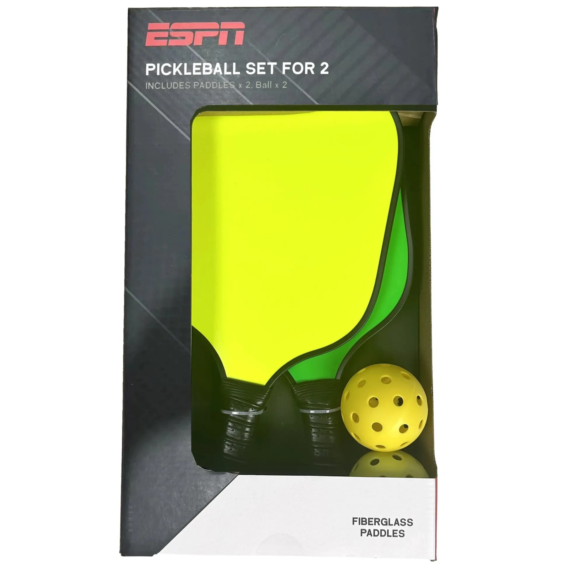 The Distribution Solutions Neon Pickleball Set – Flashy Fun with 2 Neon Paddles and Balls* Toy Sports