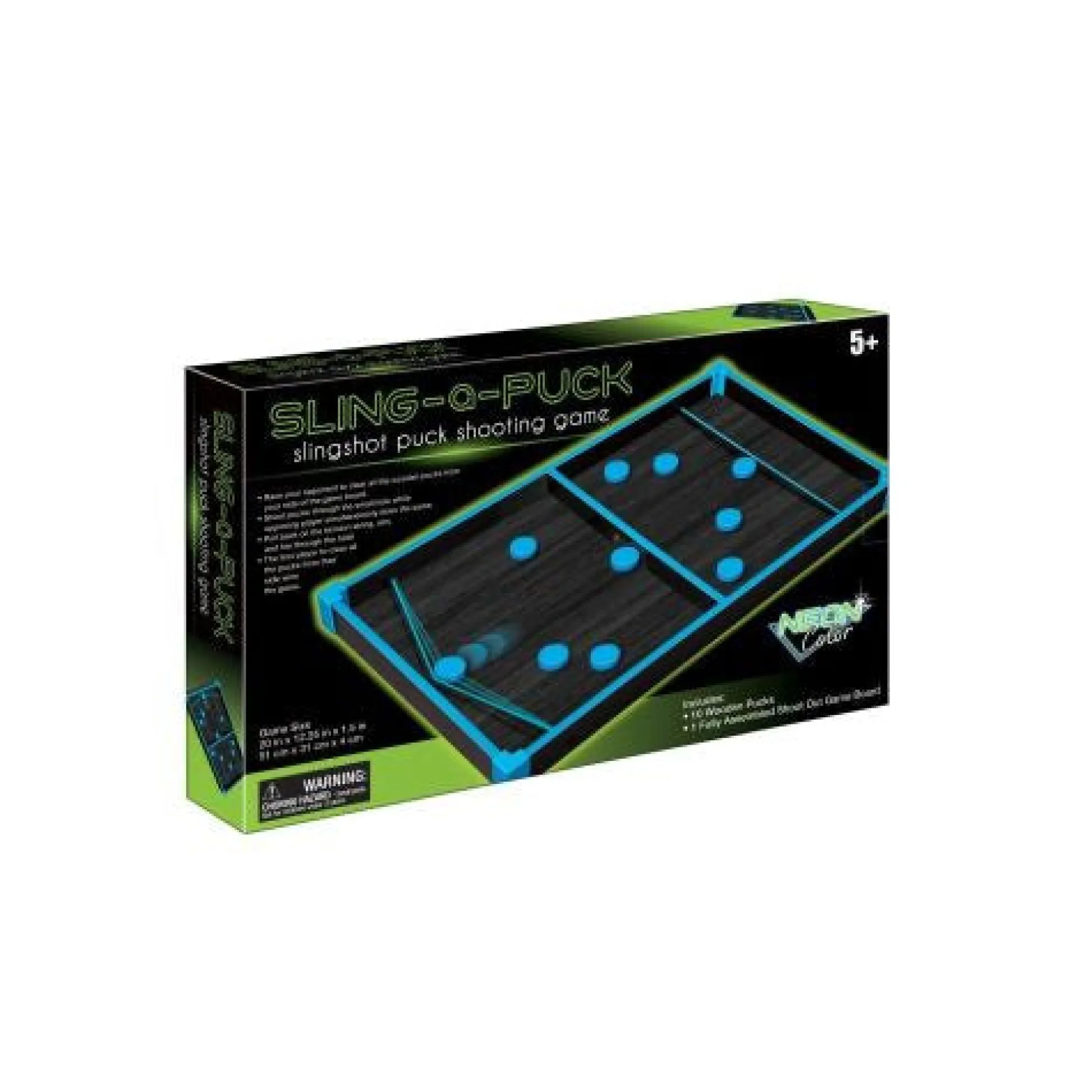Calendar Holdings, LLC Neon Sling Shot Puck Game for Tabletop Play* Role-Playing Games|Board Games