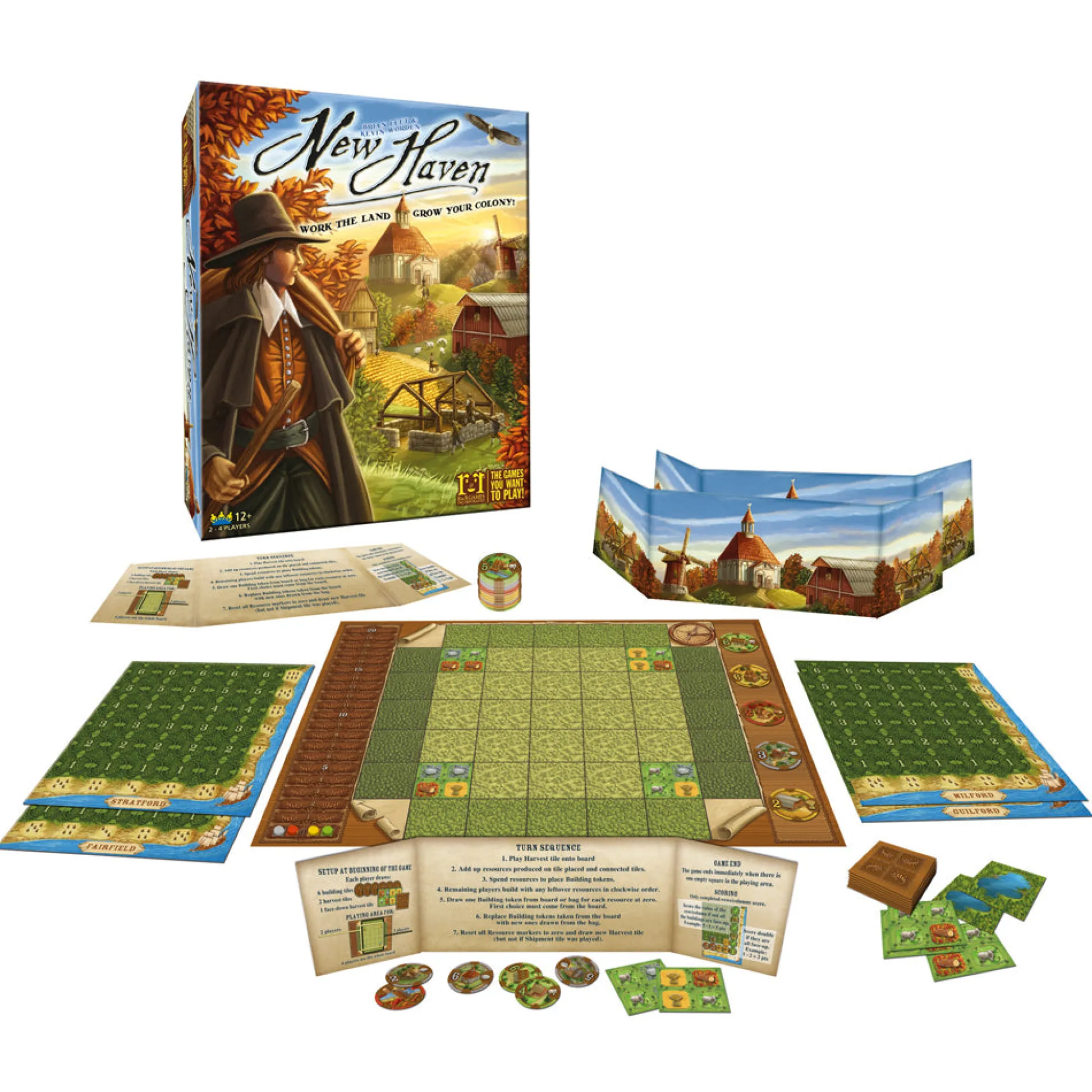 AreYouGame New Haven Strategic Building Board Game by R&R Games* Board Games|Role-Playing Games