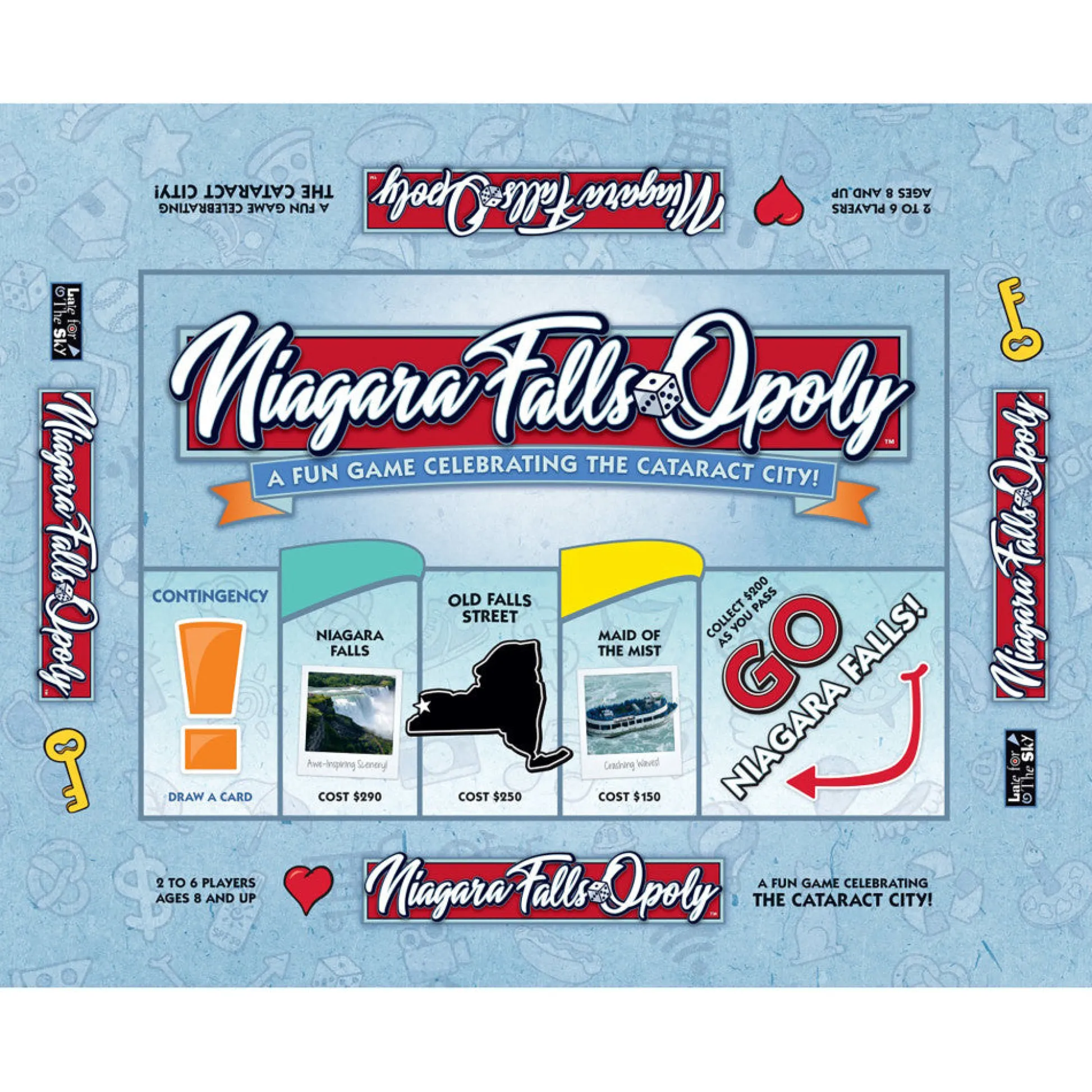 Flat River Group Niagara Falls-Opoly Themed Family Board Game by Late For The Sky* Board Games|Role-Playing Games