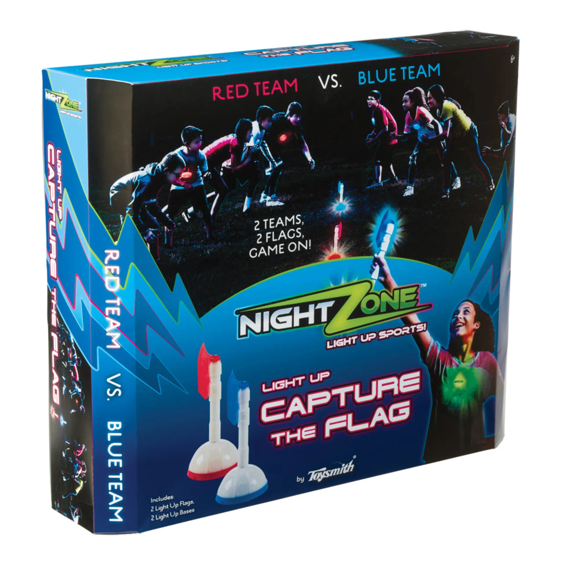 AreYouGame NightZone Light Up Capture the Flag Game Set* Activities & Games