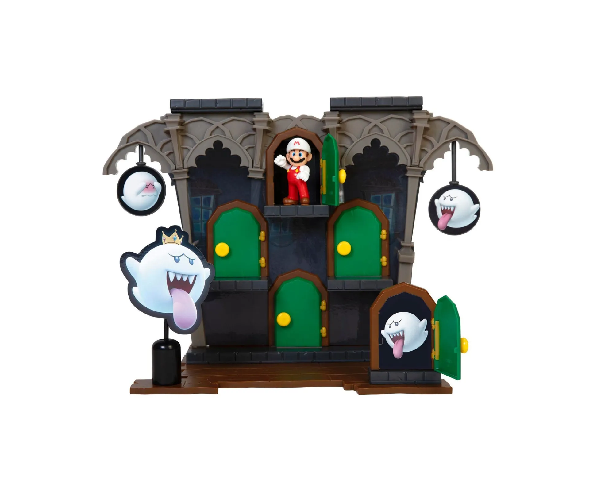 Macy's - Supplier Nintendo Deluxe Boo Mansion Playset with Fire Mario Figure* Playsets & Vehicles