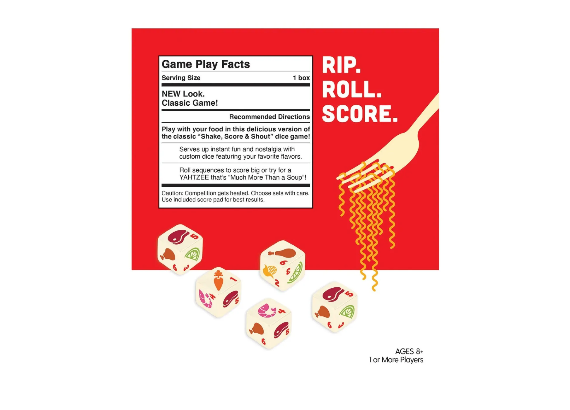 AreYouGame Nissin Cup Noodles Yahtzee Dice Game by USAopoly* Dice, Roll & Write Games