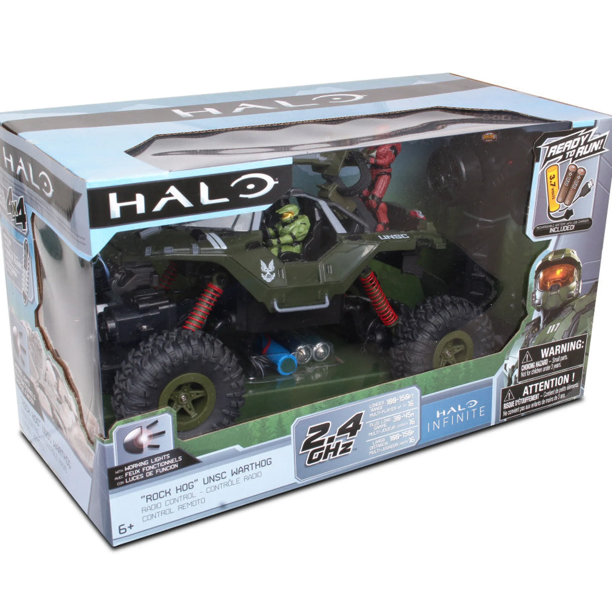 Flat River Group NKOK HALO Infinite RC UNSC Warthog 'Rock Hog' - Master Chief & Spartan - 2.4 GHz Remote Control Vehicle* Rc Cars & Flight