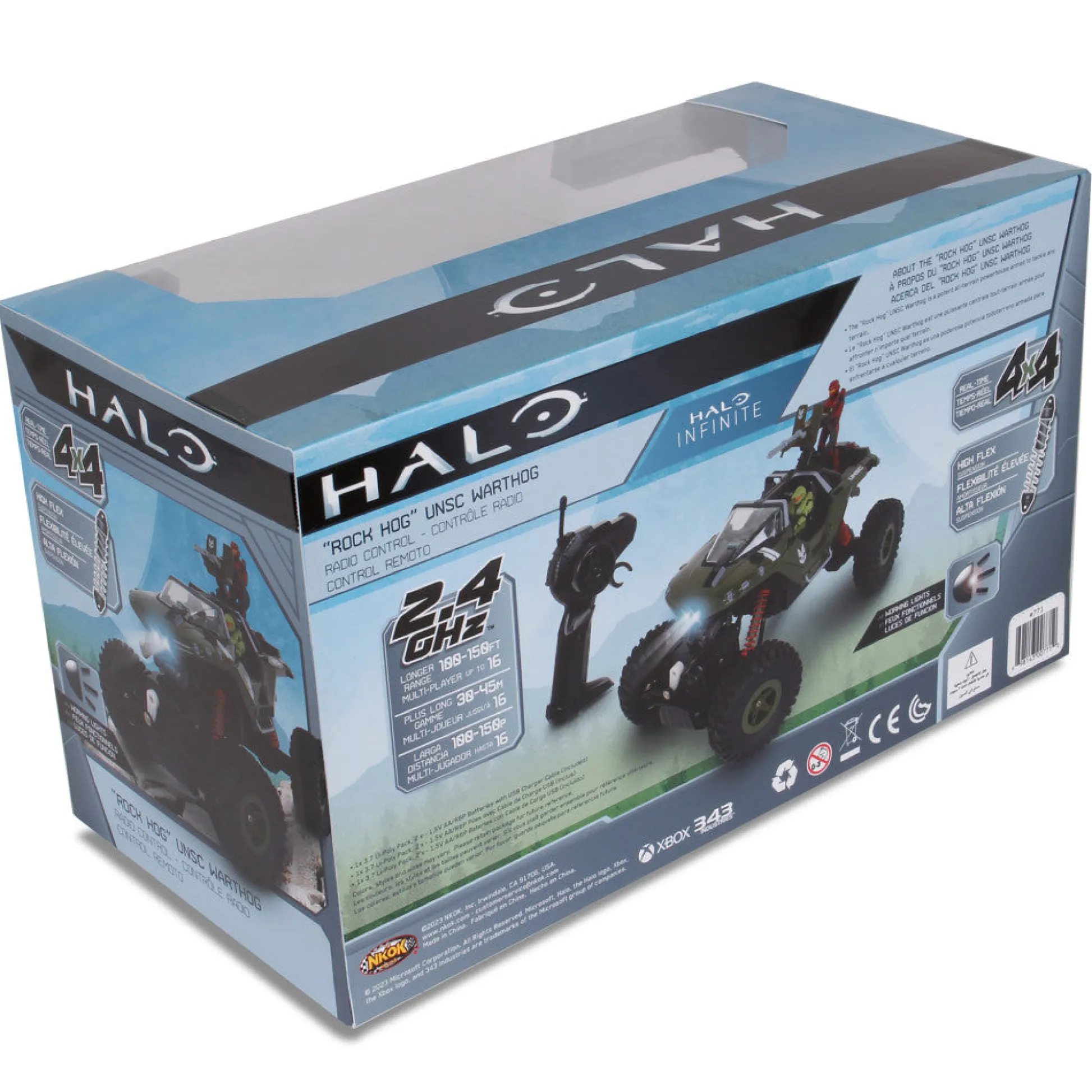 Flat River Group NKOK HALO Infinite RC UNSC Warthog 'Rock Hog' - Master Chief & Spartan - 2.4 GHz Remote Control Vehicle* Rc Cars & Flight