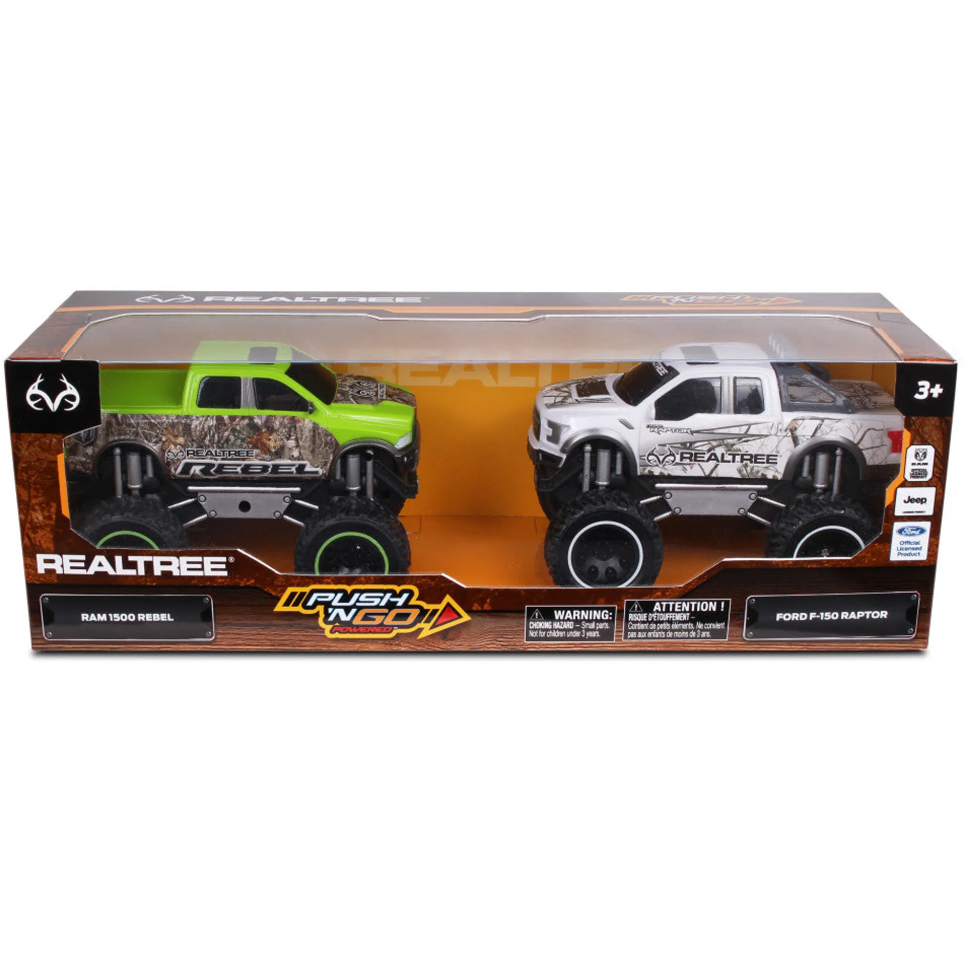Flat River Group NKOK RealTree Friction-Powered Trucks 2-Pack - Ford F-150 Raptor & RAM Rebel* Social & Emotional Skills