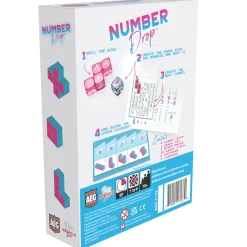 Flat River Group Number Drop Retro Edition Roll & Write Strategy Game* Dice, Roll & Write Games