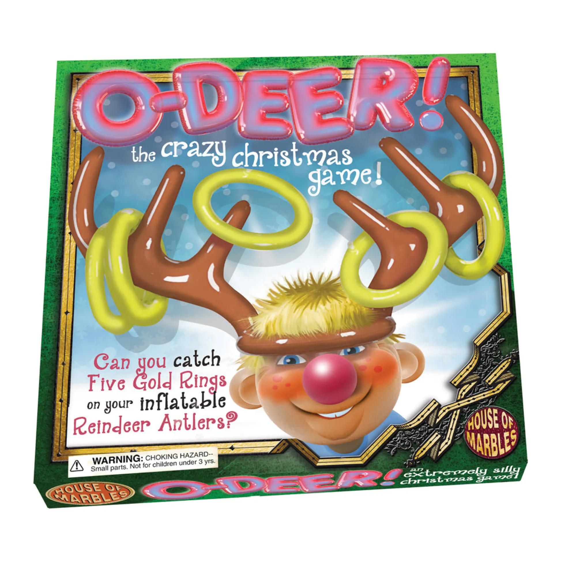 AreYouGame O-Deer! Inflatable Reindeer Antlers Ring Toss Christmas Game* Family & Entertainments Games