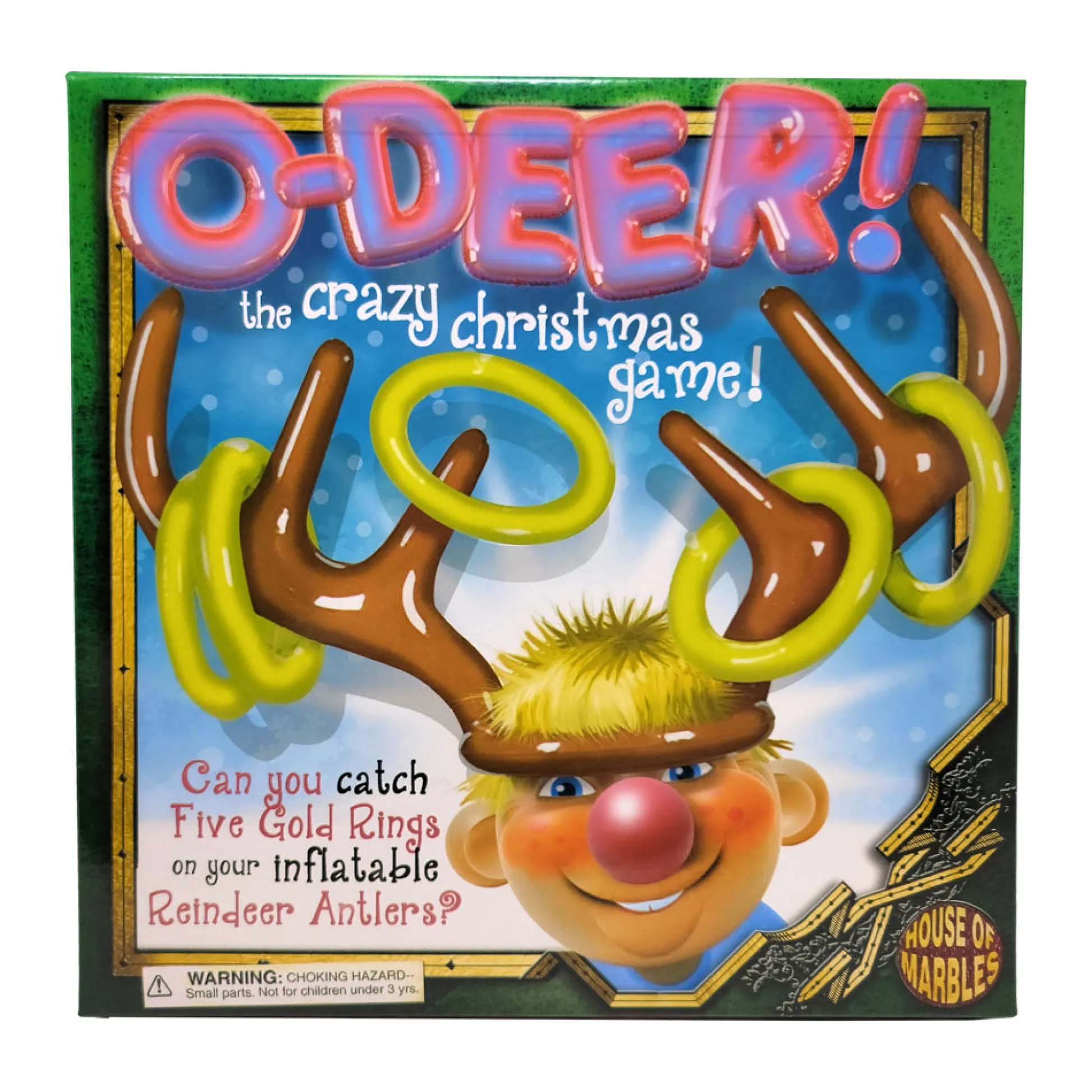 AreYouGame O-Deer! Inflatable Reindeer Antlers Ring Toss Christmas Game* Family & Entertainments Games