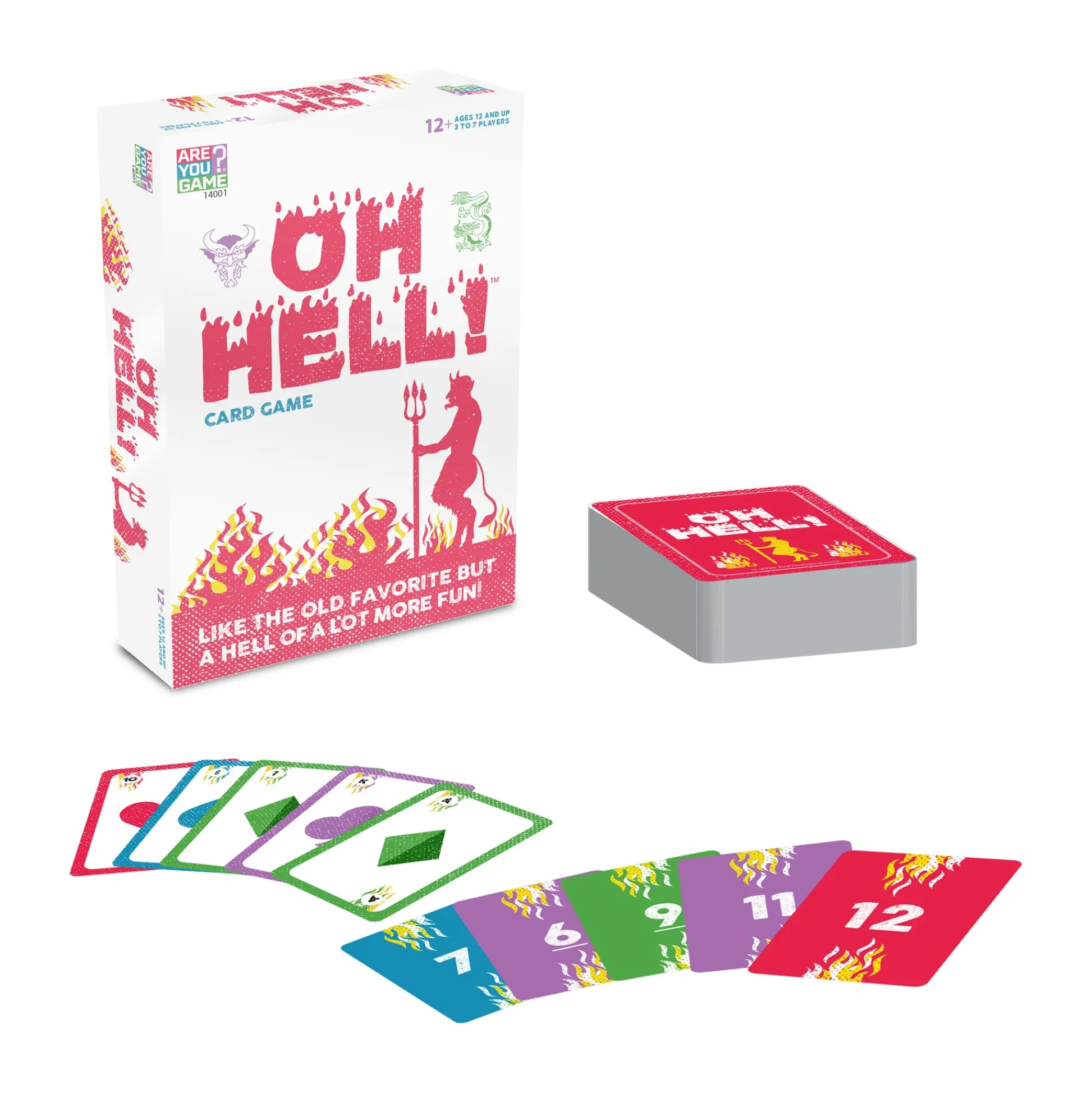 AreYouGame Oh Hell Vintage Card Game: Strategy and Luck Deck Game* Card Games