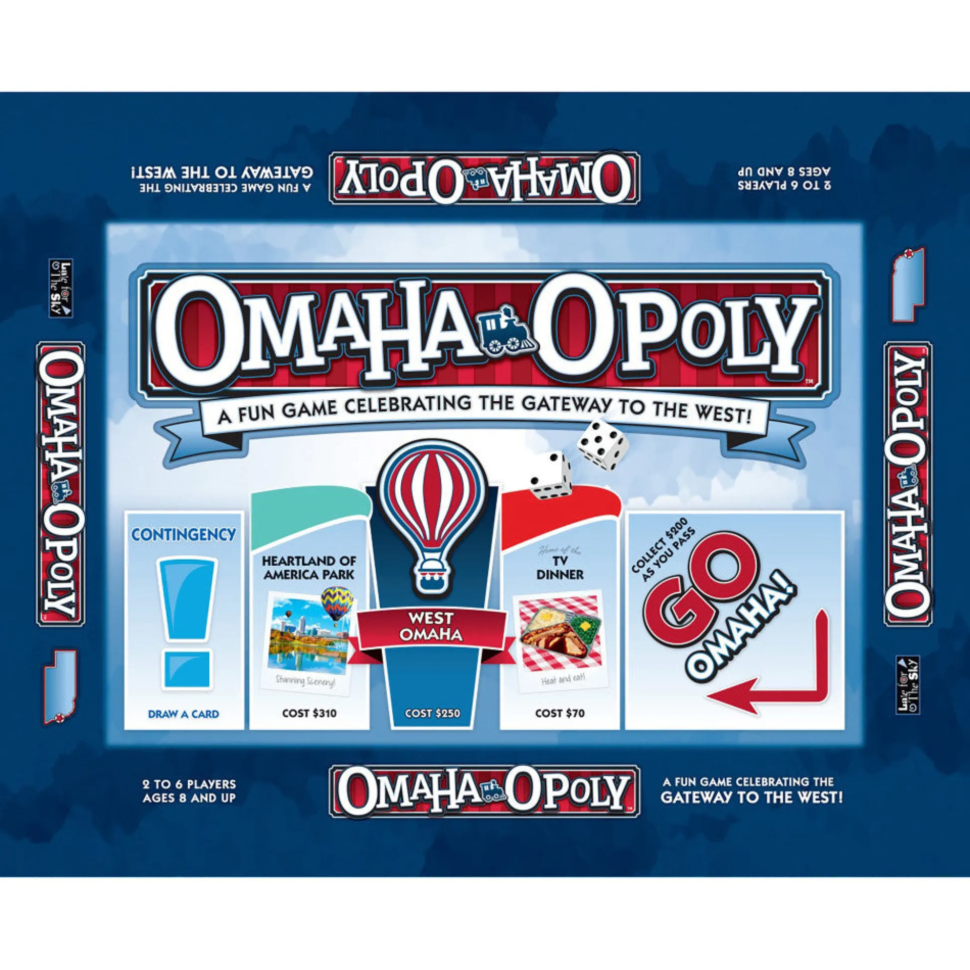 Flat River Group Omaha-Opoly City Adventure Board Game by Late For The Sky, Ages 8+* Board Games|Role-Playing Games