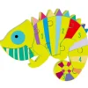 Flat River Group Orange Tree Toys Chameleon 6-Piece Wooden Number Puzzle - Ages 1+* Preschool Education Toys & Activities|Puzzles