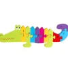 Flat River Group Orange Tree Toys Crocodile Number Wooden Puzzle - 11 pc* Puzzles|Preschool Education Toys & Activities