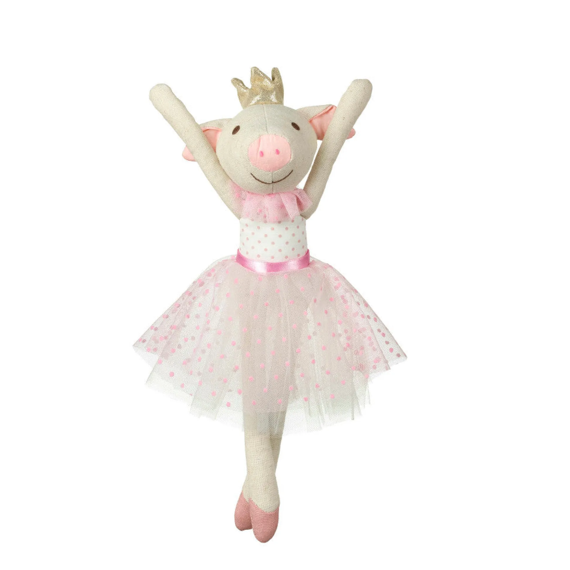 Flat River Group Orange Tree Toys Small Pig Princess Ballerina Rag Doll - Ages 0mo+* Stuffed Animals|Stuffed Animals & Plush Toys